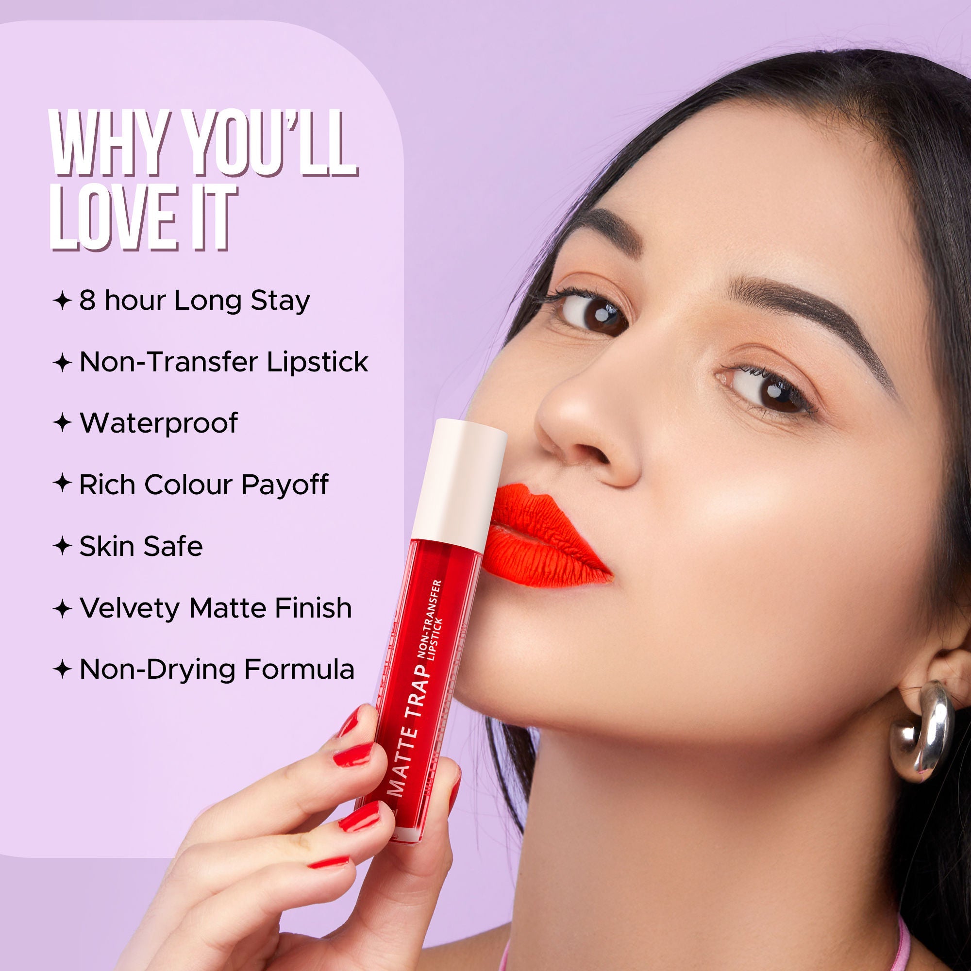 Hilary Rhoda Matte Trap Liquid Lipstick - Liberal Red 20