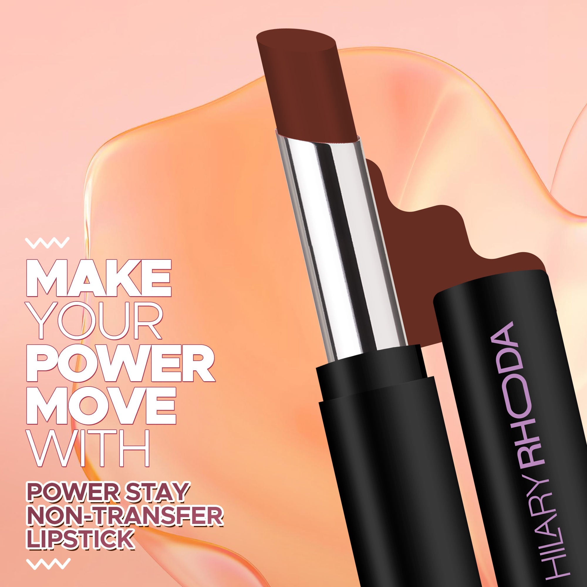 Hilary Rhoda Power Stay Non Transfer Lipstick - Hazelnut 08