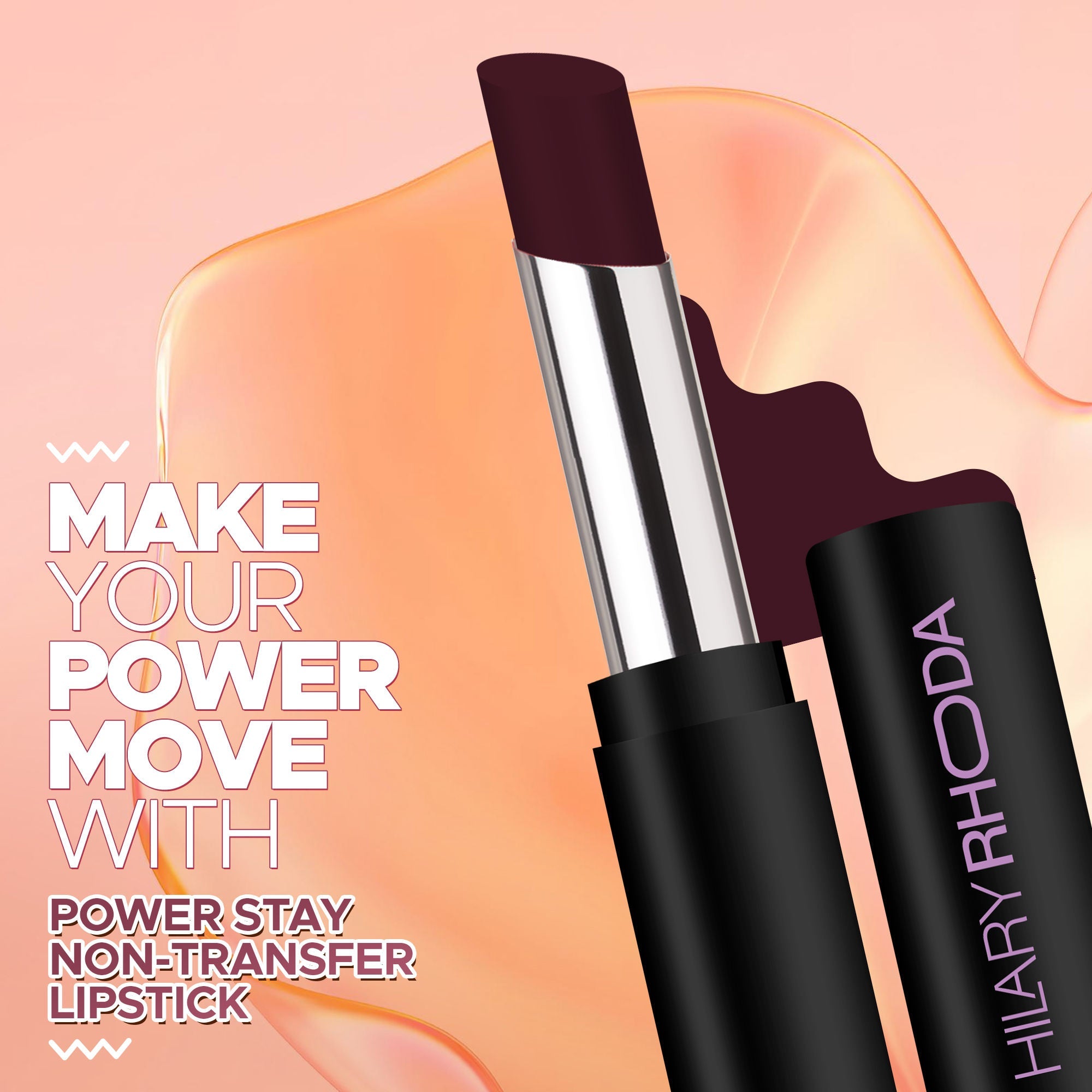 Hilary Rhoda Power Stay Non Transfer Lipstick - Perfect Plum 11