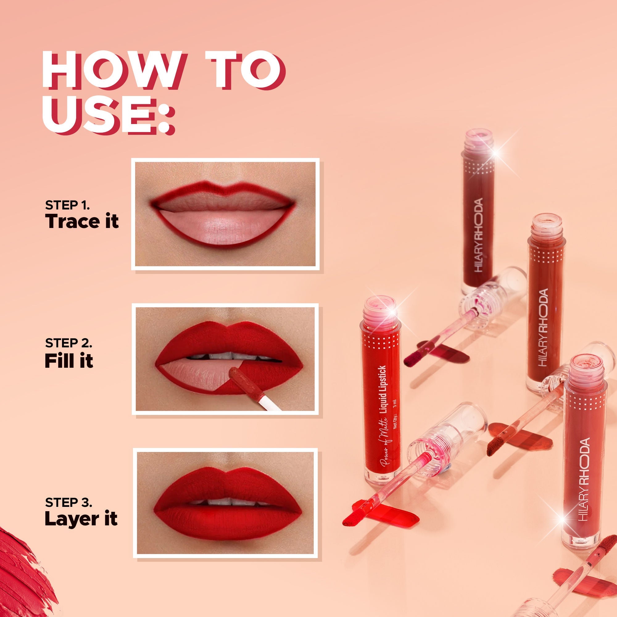 Hilary Rhoda Power Of Matte Liquid Lipstick - Tinted Nude 04