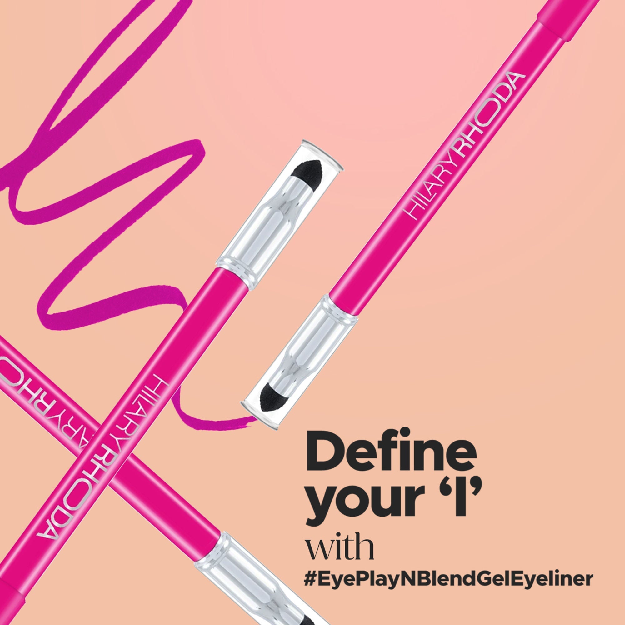 Hilary Rhoda Play N Blend Gel Eyeliner - Romantic Pink 07