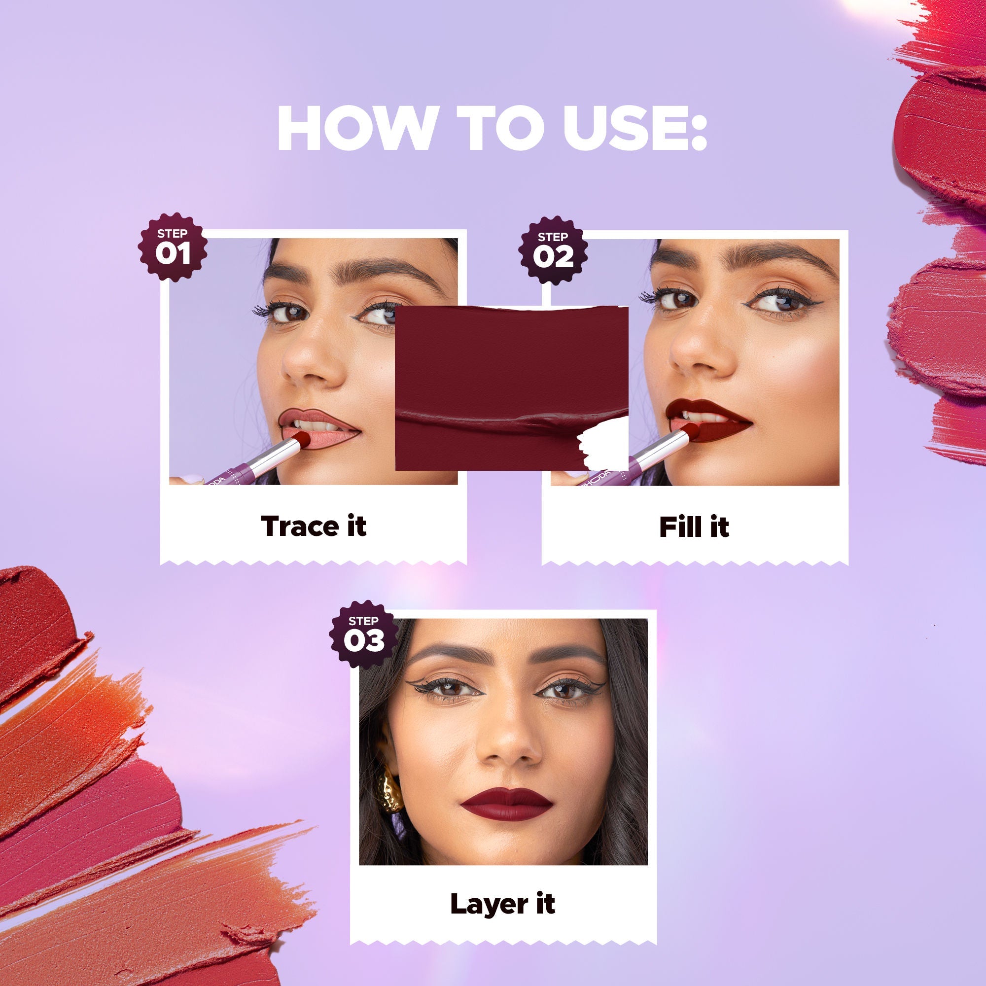 Hilary Rhoda Pro Matte Non-Transfer Waterproof Lipstick - Rose Petal 06