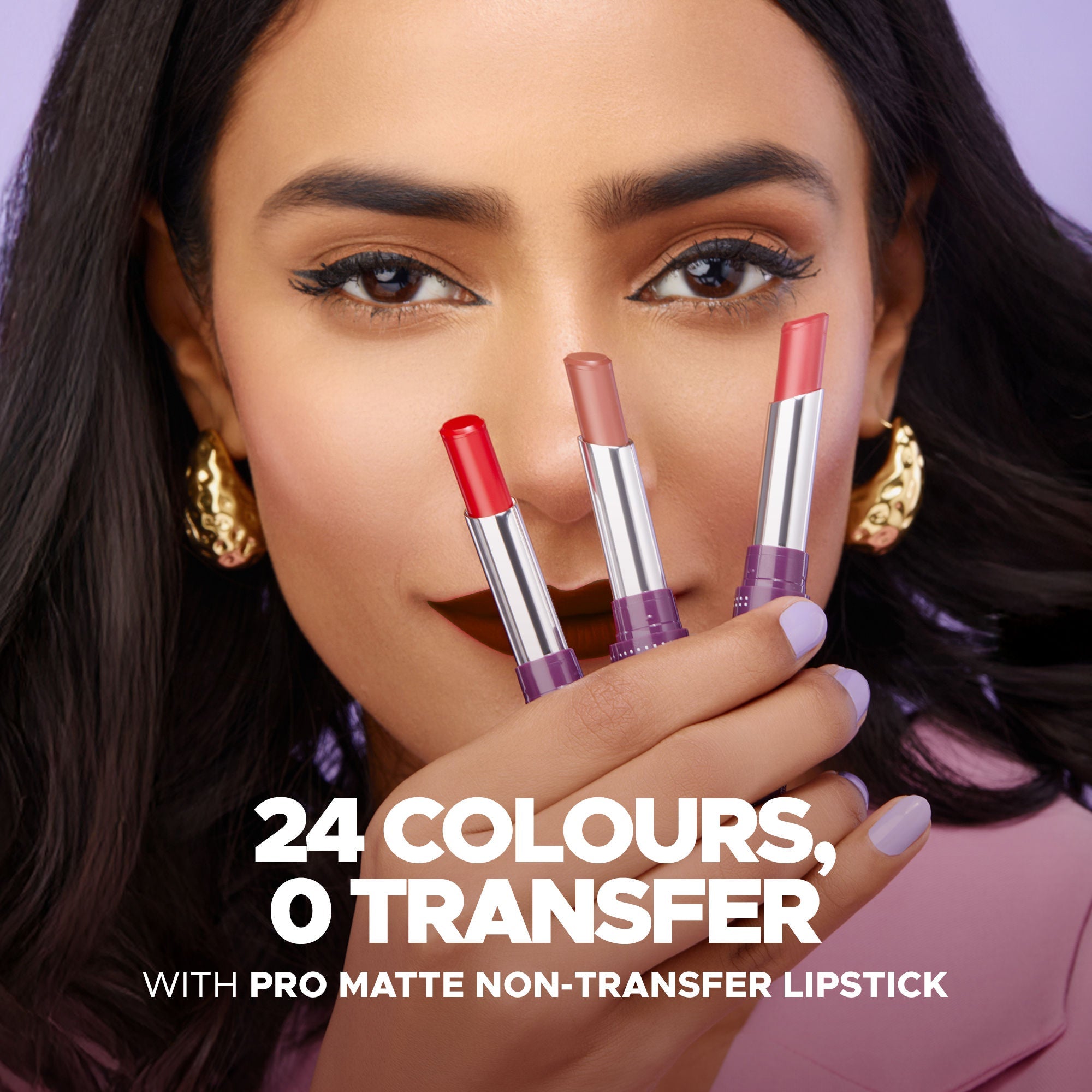 Hilary Rhoda Pro Matte Non-Transfer Waterproof Lipstick - Hot Plum 22