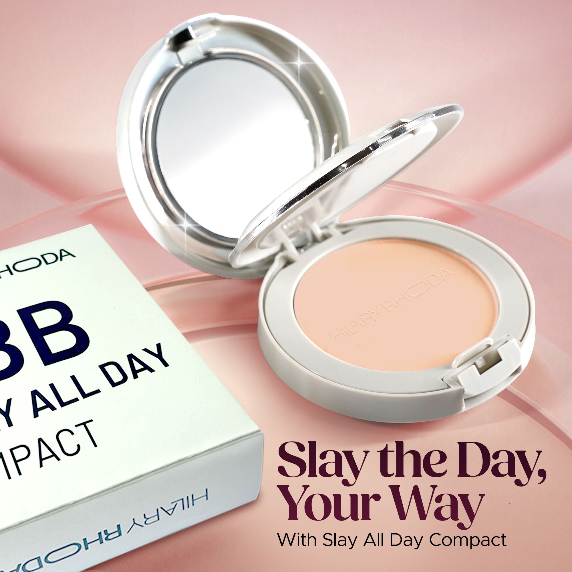 Hilary Rhoda Slay All Day Matte Compact - Ivory 01