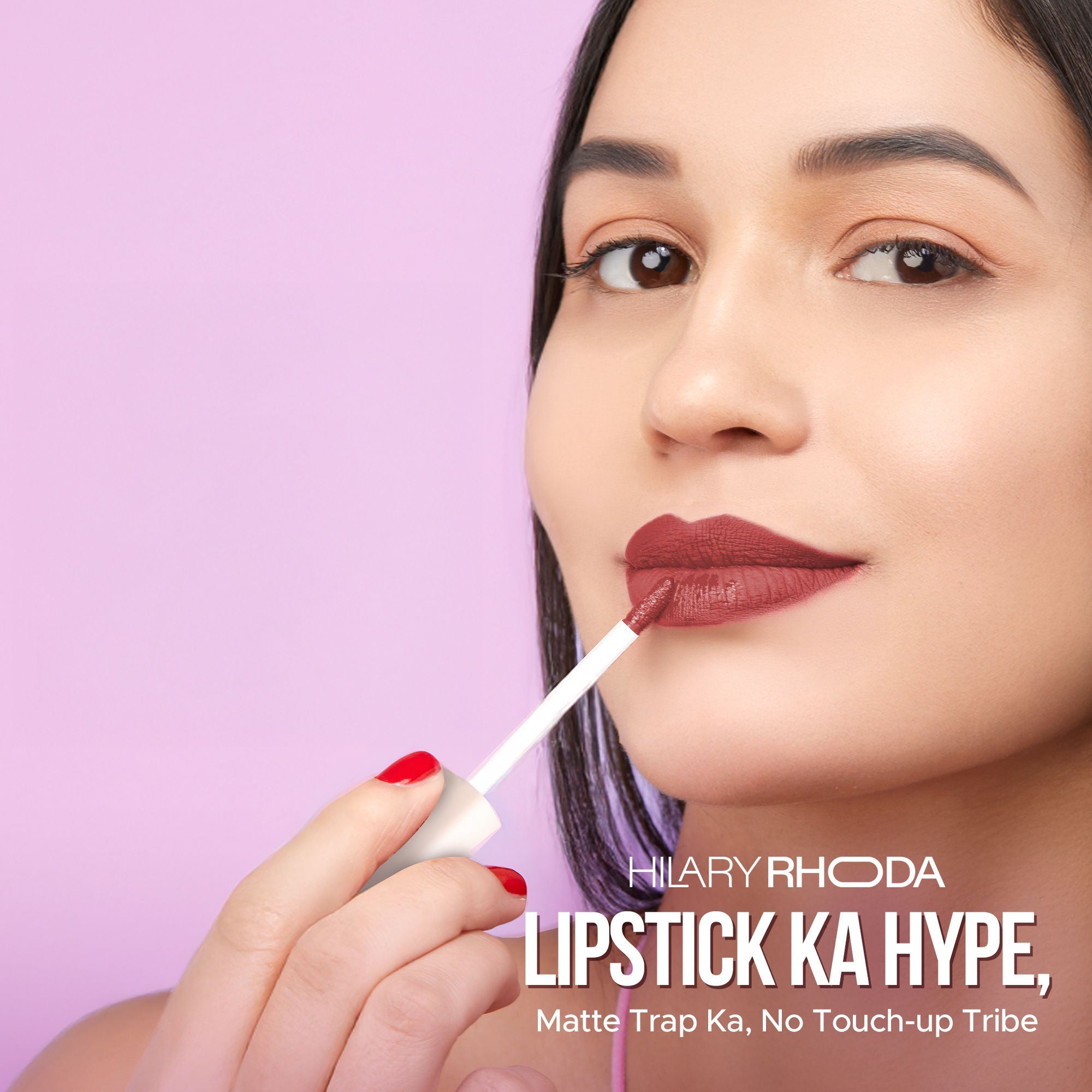 Hilary Rhoda Matte Trap Liquid Lipstick - Brown Nude 02