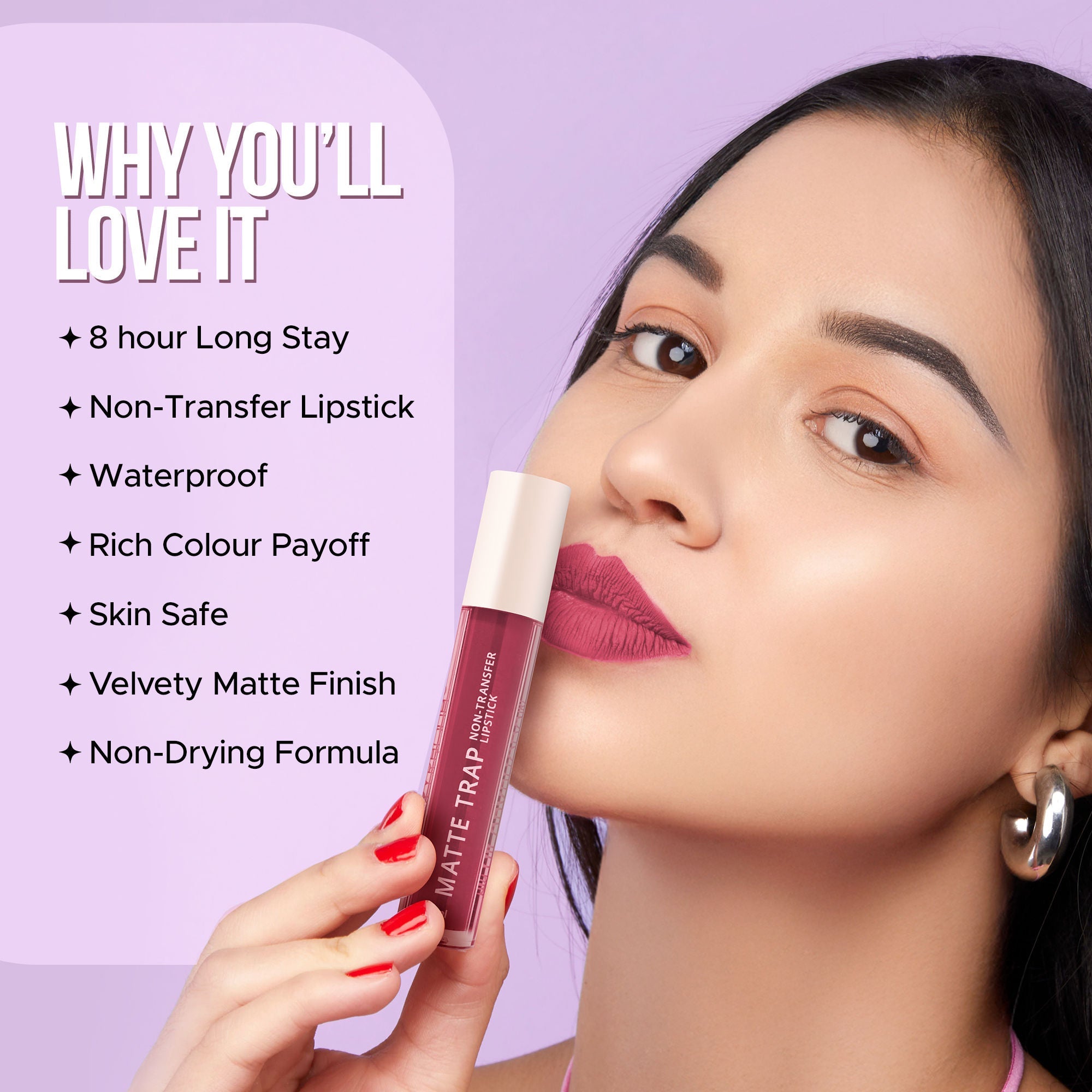 Hilary Rhoda Matte Trap Liquid Lipstick - Brick Rust 04