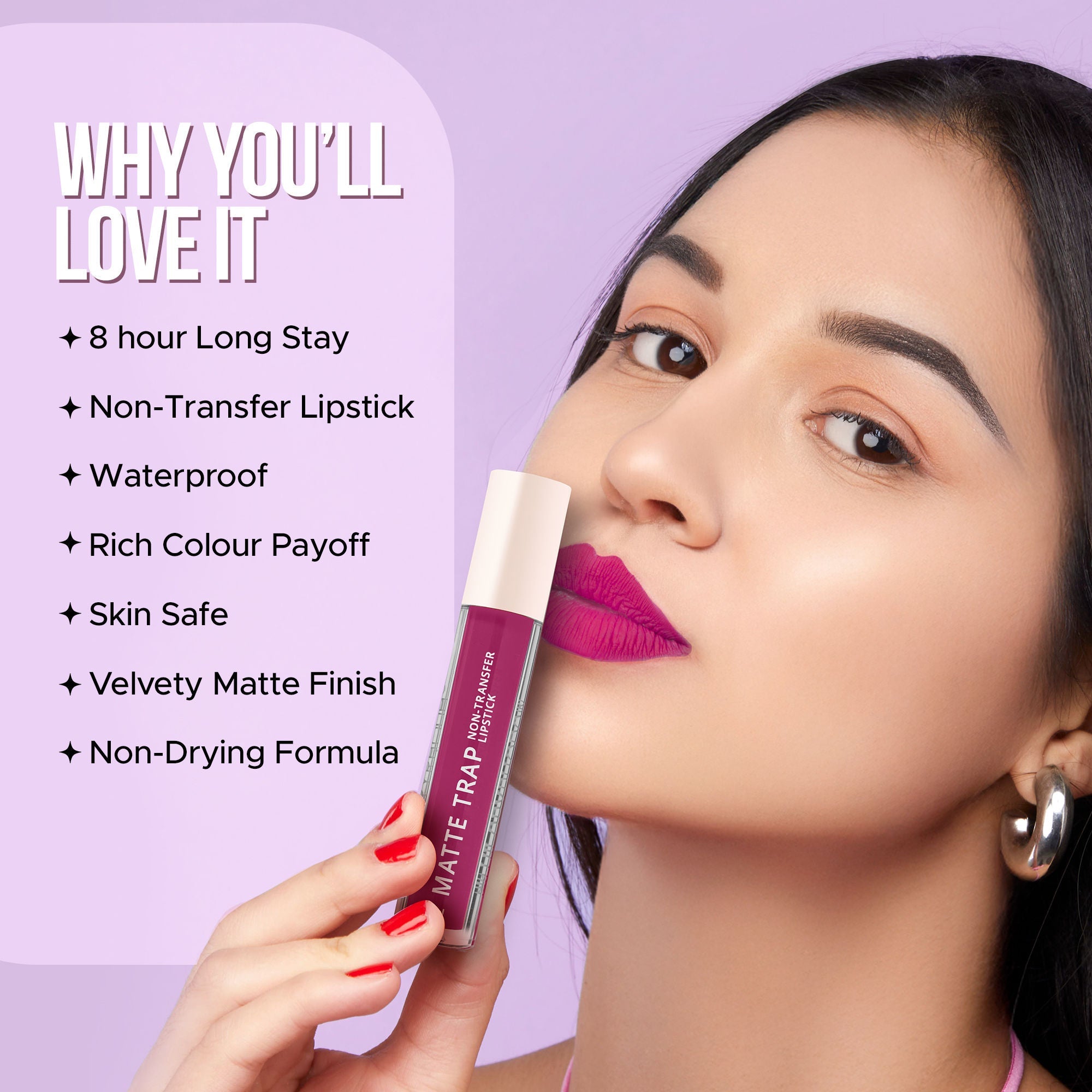 Hilary Rhoda Matte Trap Liquid Lipstick - Stop On 16
