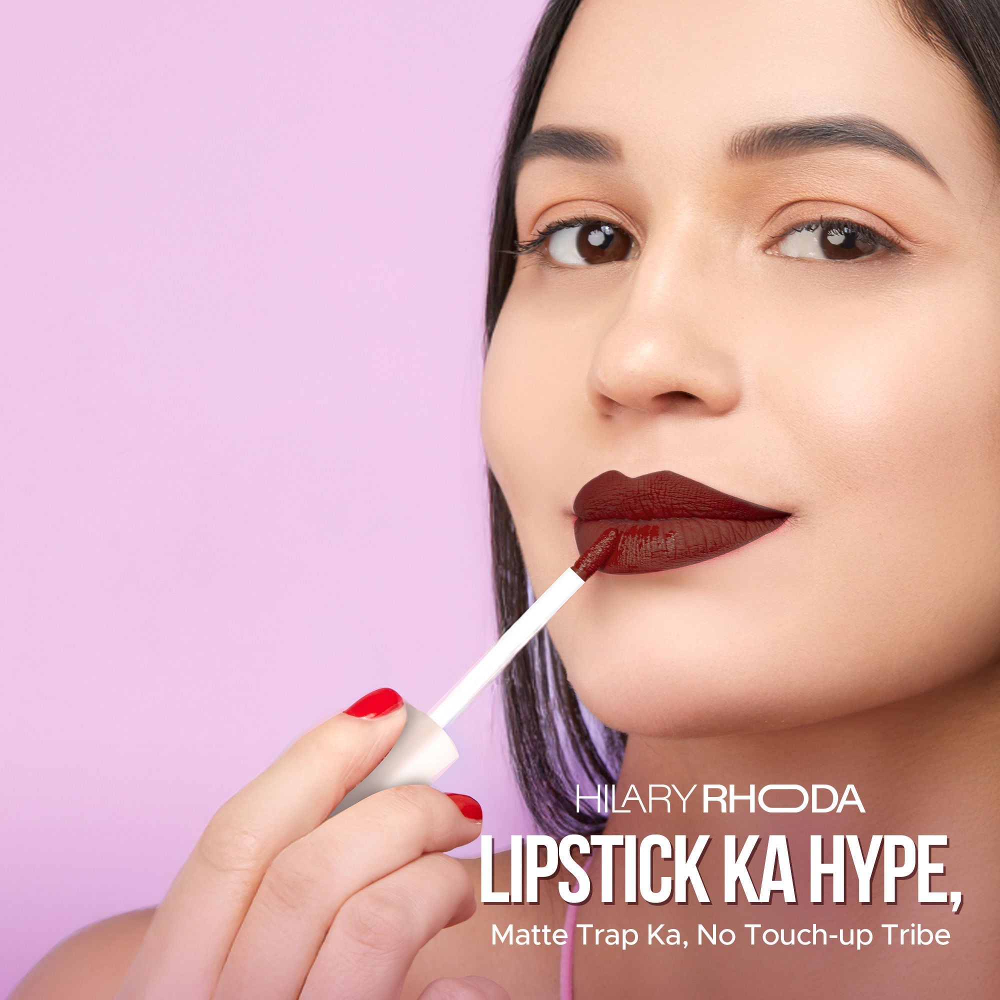 Hilary Rhoda Matte Trap Liquid Lipstick - Wine Divine 22