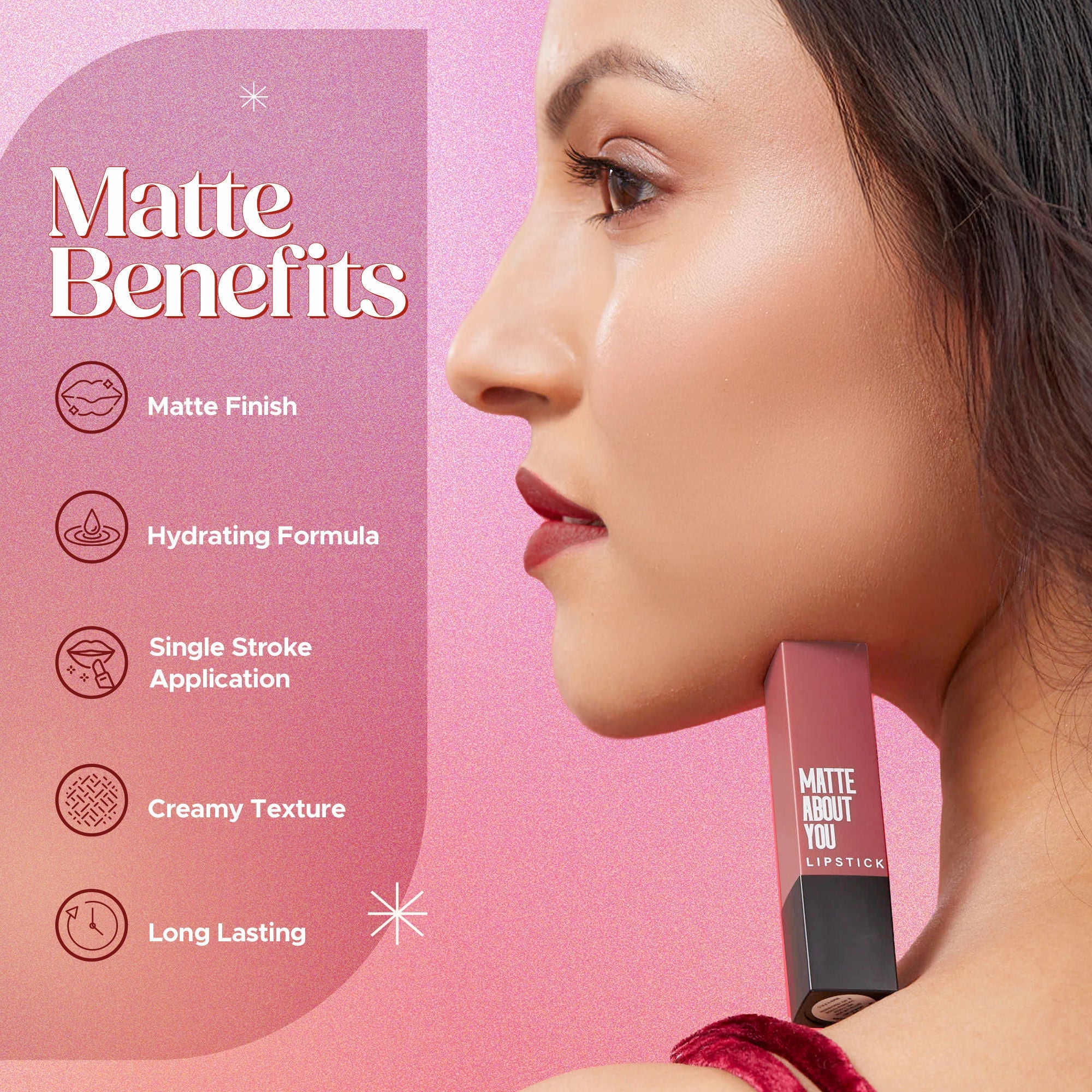 Hilary Rhoda Matte About You Lipstick - Bombshell 05
