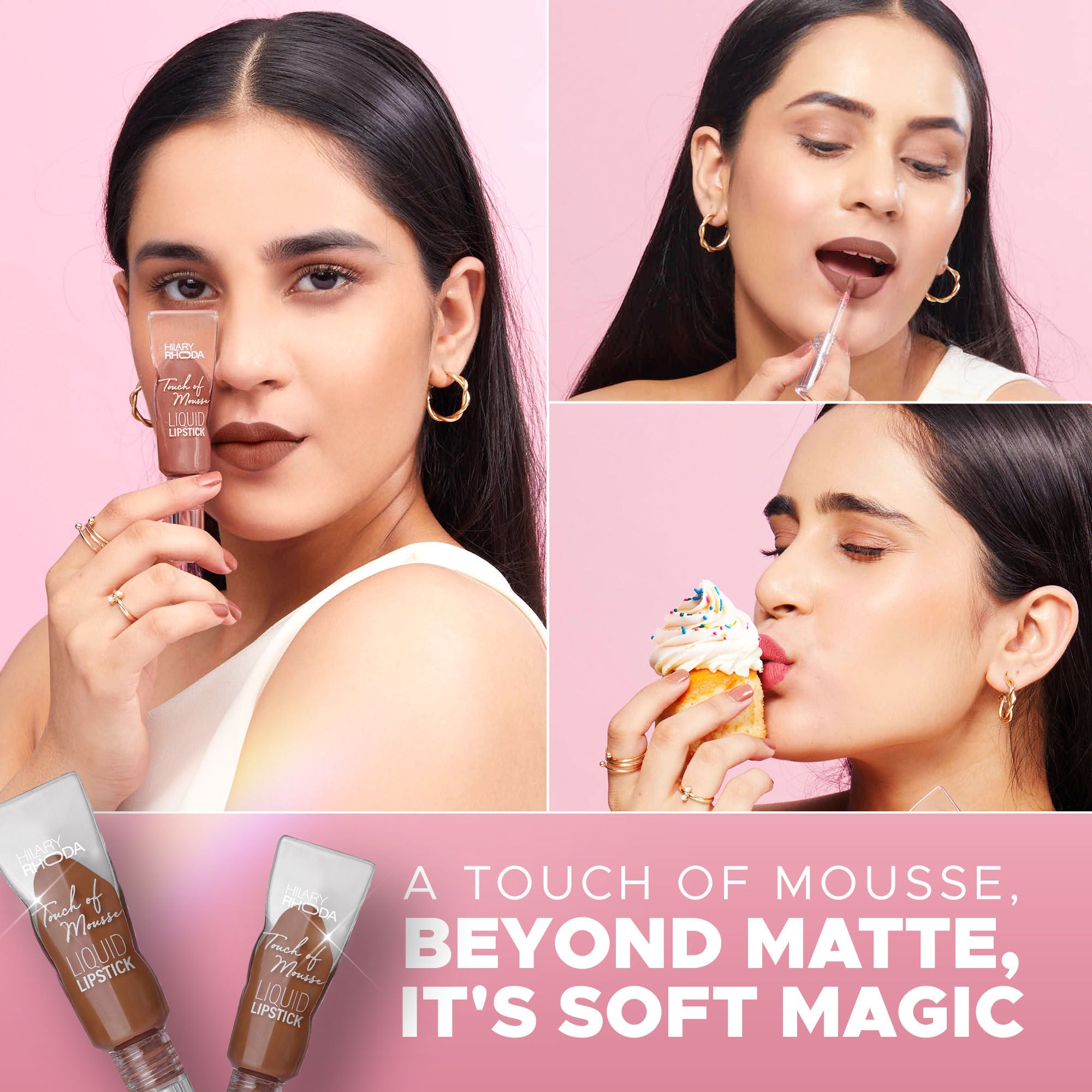 Hilary Rhoda Touch Of Mousse Waterproof Lipstick - My Forever 01