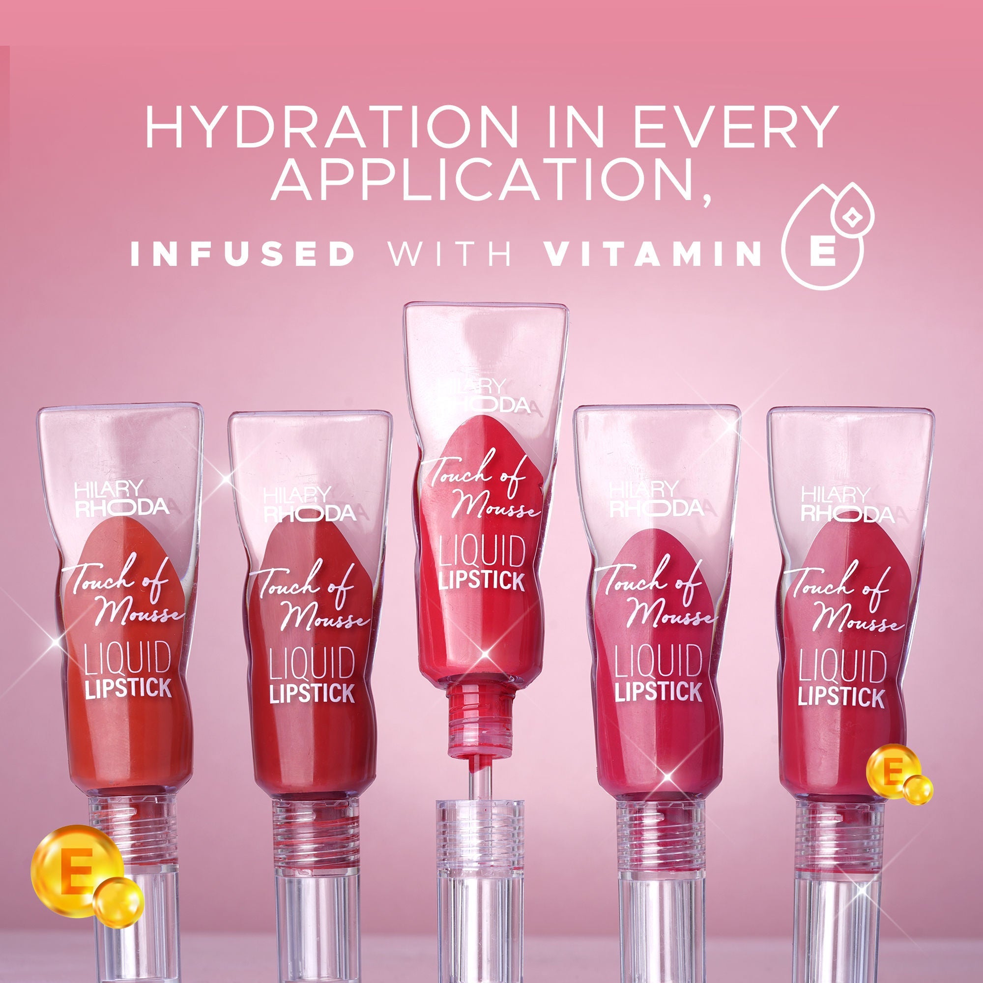 Hilary Rhoda Touch Of Mousse Waterproof Lipstick - Exposed Red 09