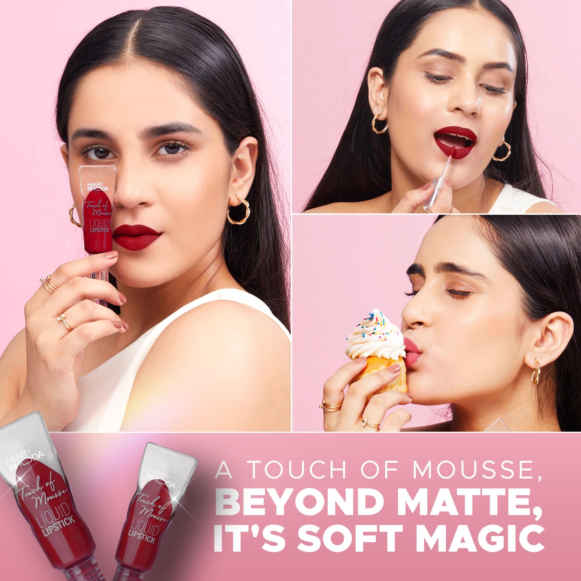 Hilary Rhoda Touch Of Mousse Waterproof Lipstick - Maroon Callin 11