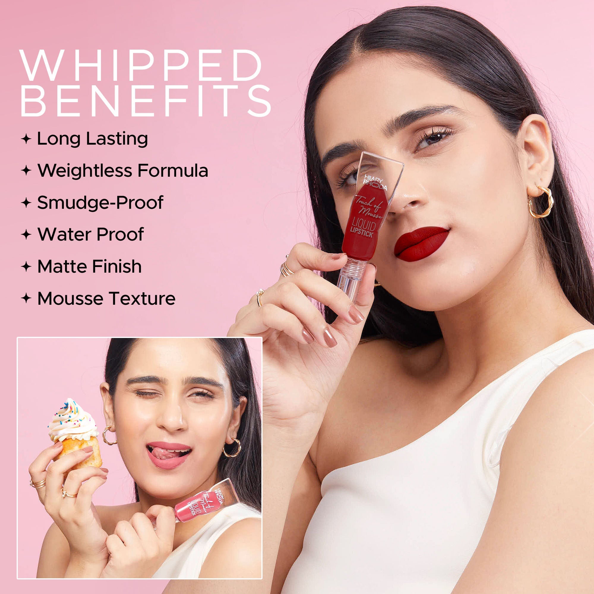 Hilary Rhoda Touch Of Mousse Waterproof Lipstick - Maroon Callin 11