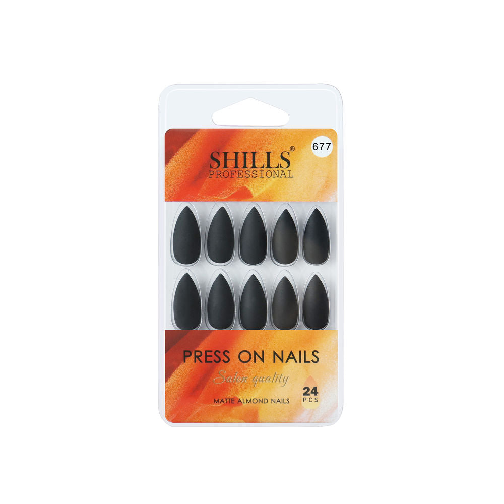 Shills Professional Reusable Press On Nails Sharp Almond - SPN677