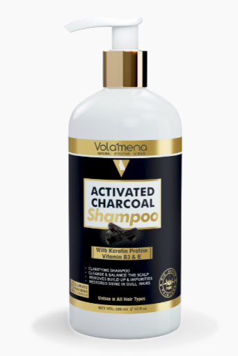 Volamena Activated Charcoal Hair Shampoo For Dandruff & hair Fall Control 300 ml