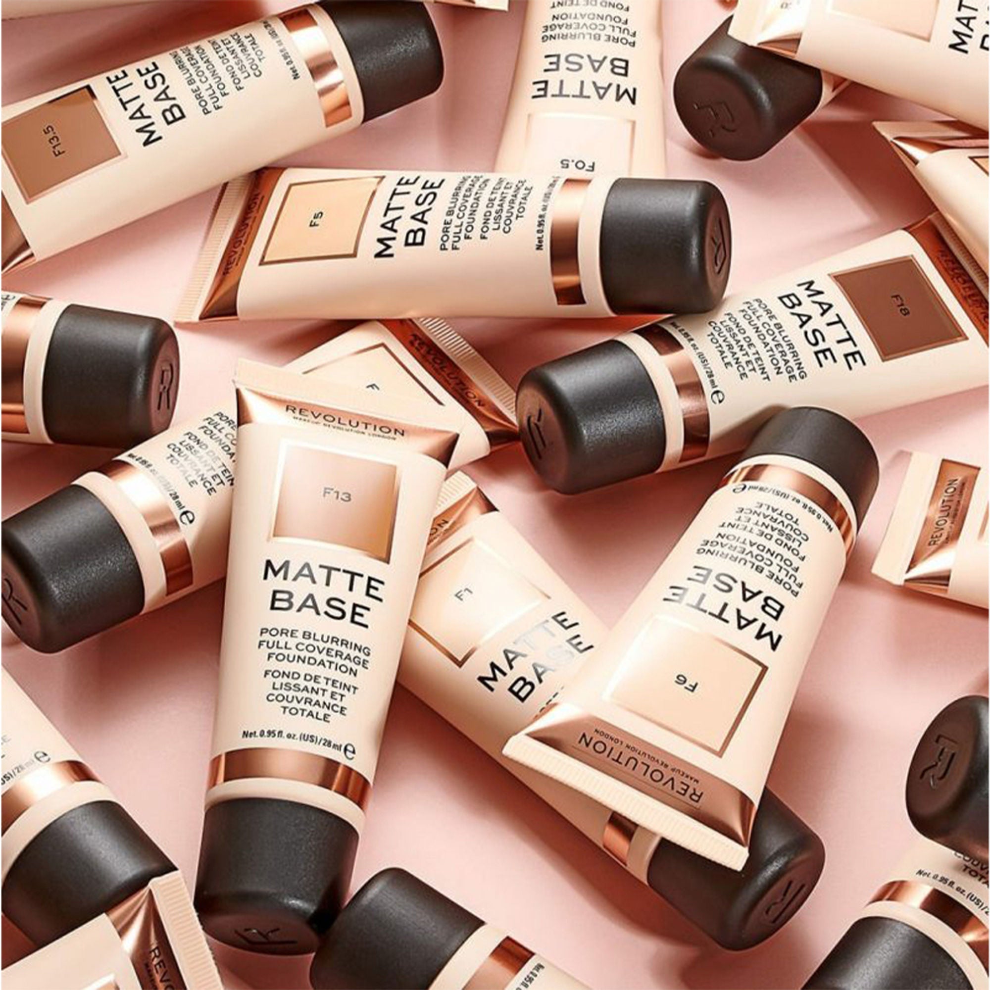 Makeup Revolution Matte Base Foundation - F6.5
