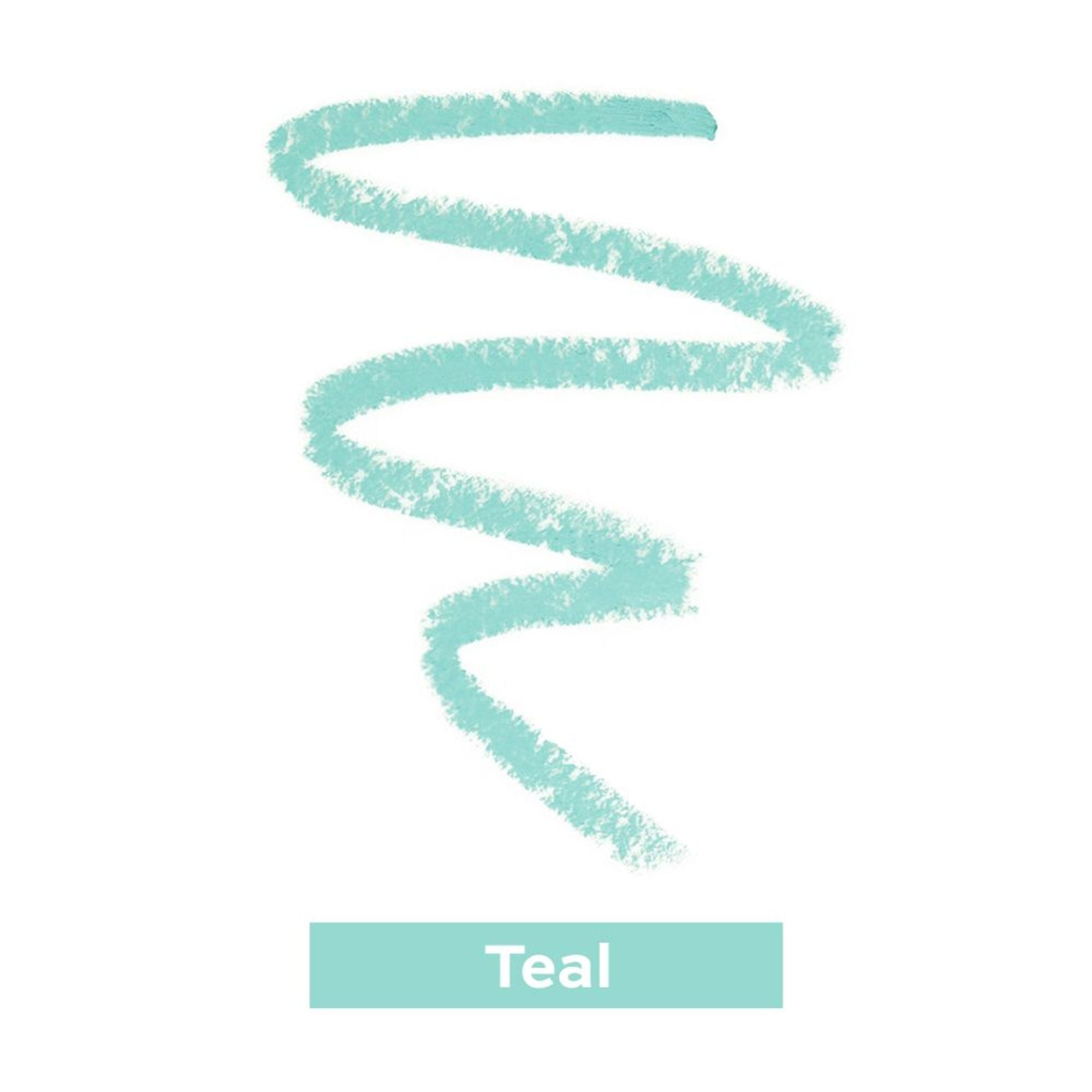 Makeup Revolution Streamline Waterline Eyeliner Pencil-Ultra Creamy Smudge Proof Smokey Looks - Teal
