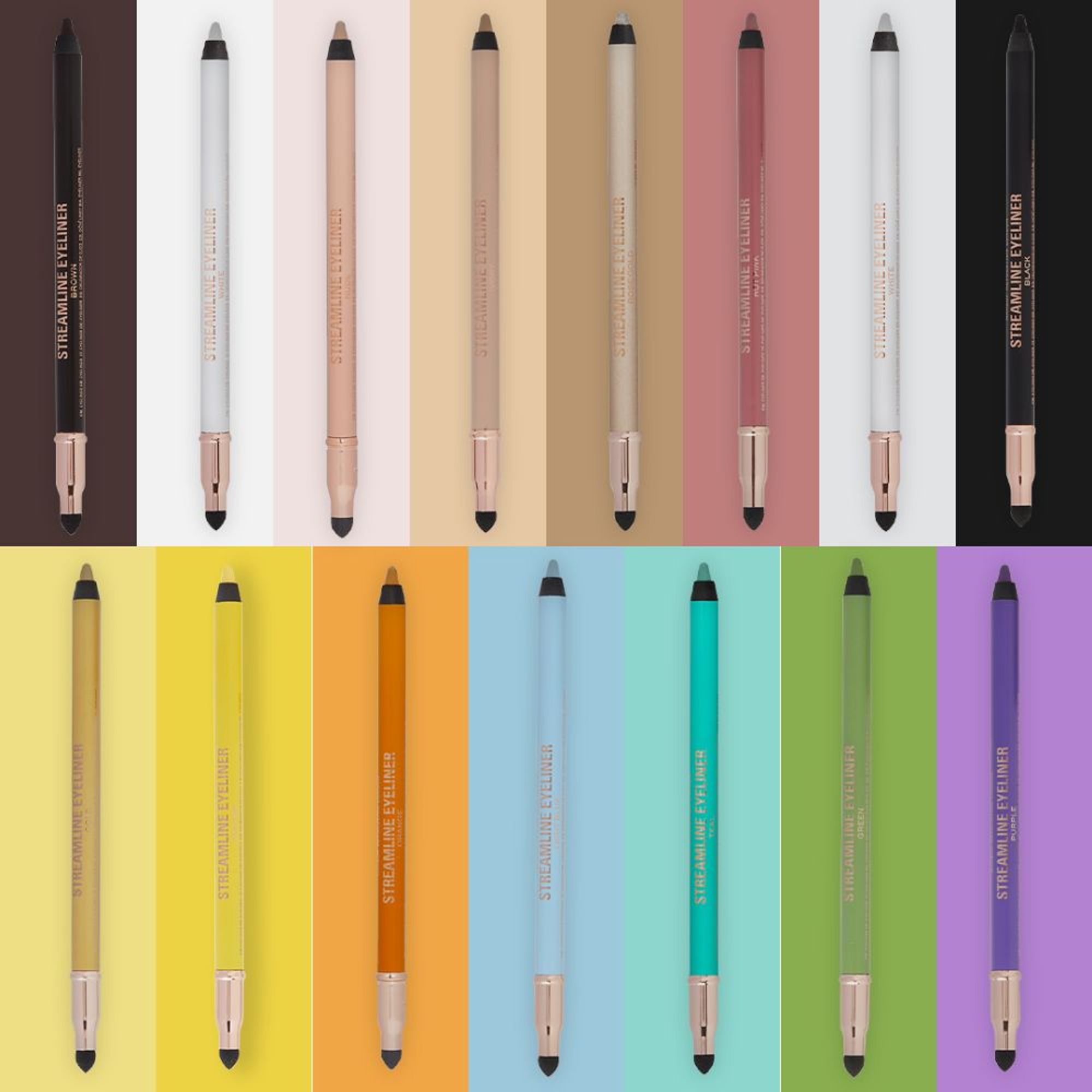 Makeup Revolution Streamline Waterline Eyeliner Pencil-Ultra Creamy Smudge Proof Smokey Looks - Green