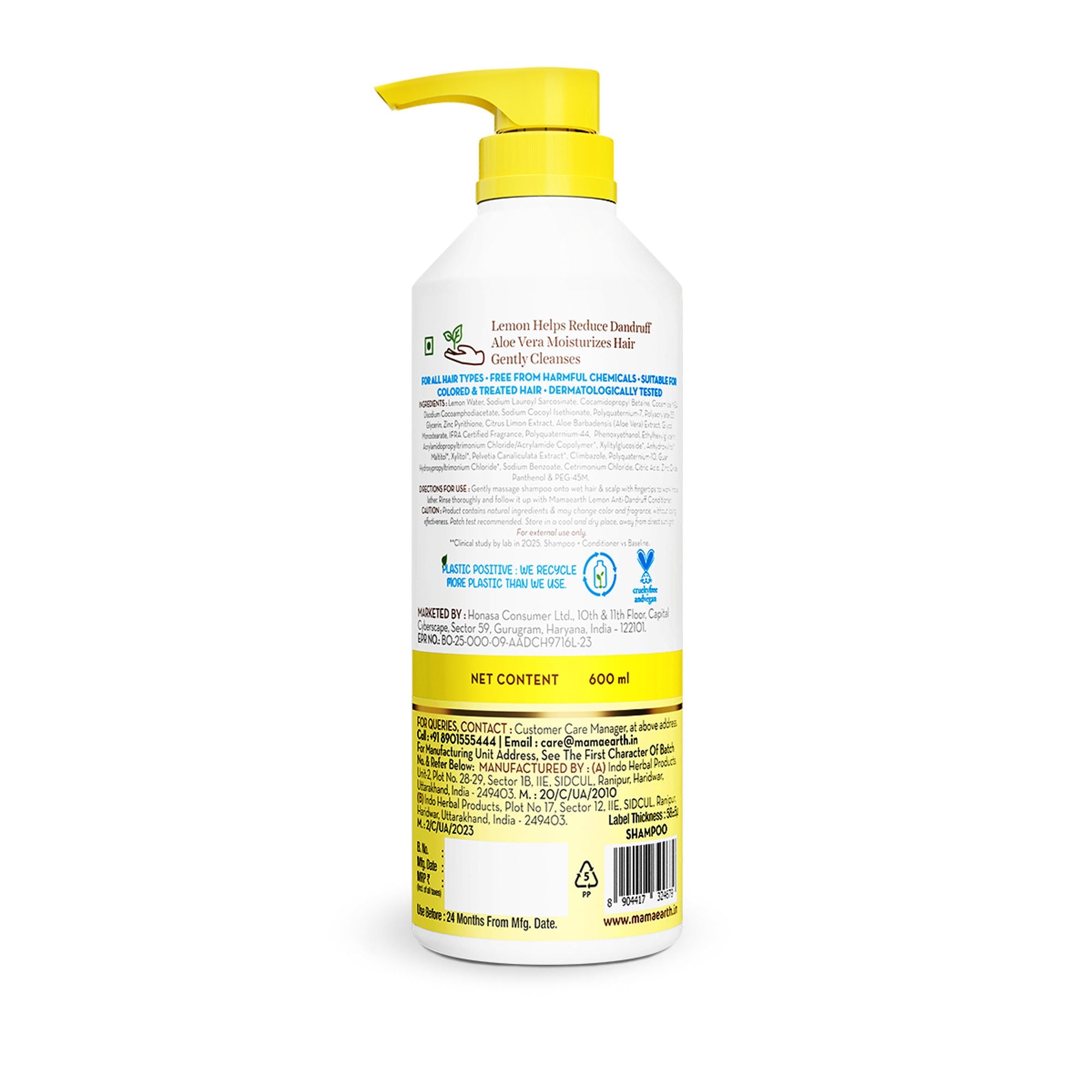 Mamaearth Lemon Anti-Dandruff Shampoo