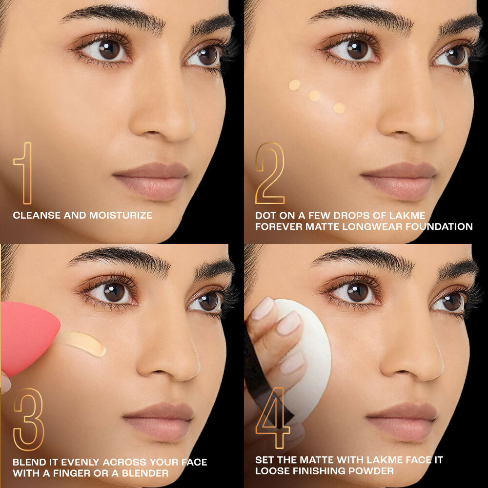 Lakme Forever Matte Longwear Foundation - Warm Creme