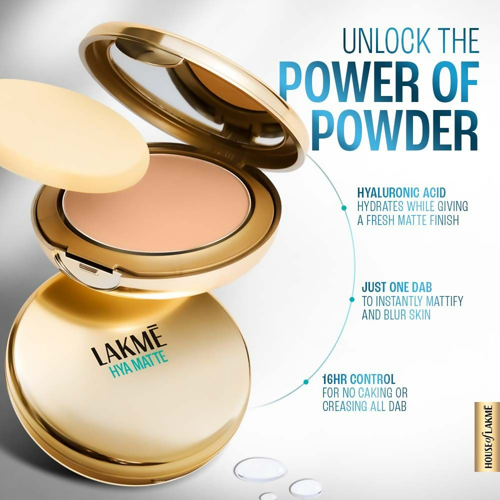 Lakme 9 To 5 Hya Matte Pressed Powder - Beige