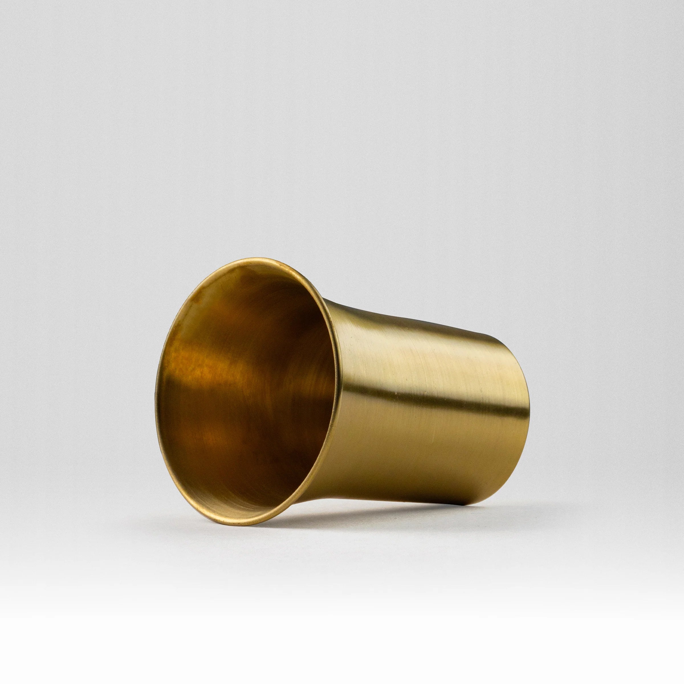 Health Smith Pure Brass Waterfall Glass with Matte Finish - Lacquered for Shine & Protection