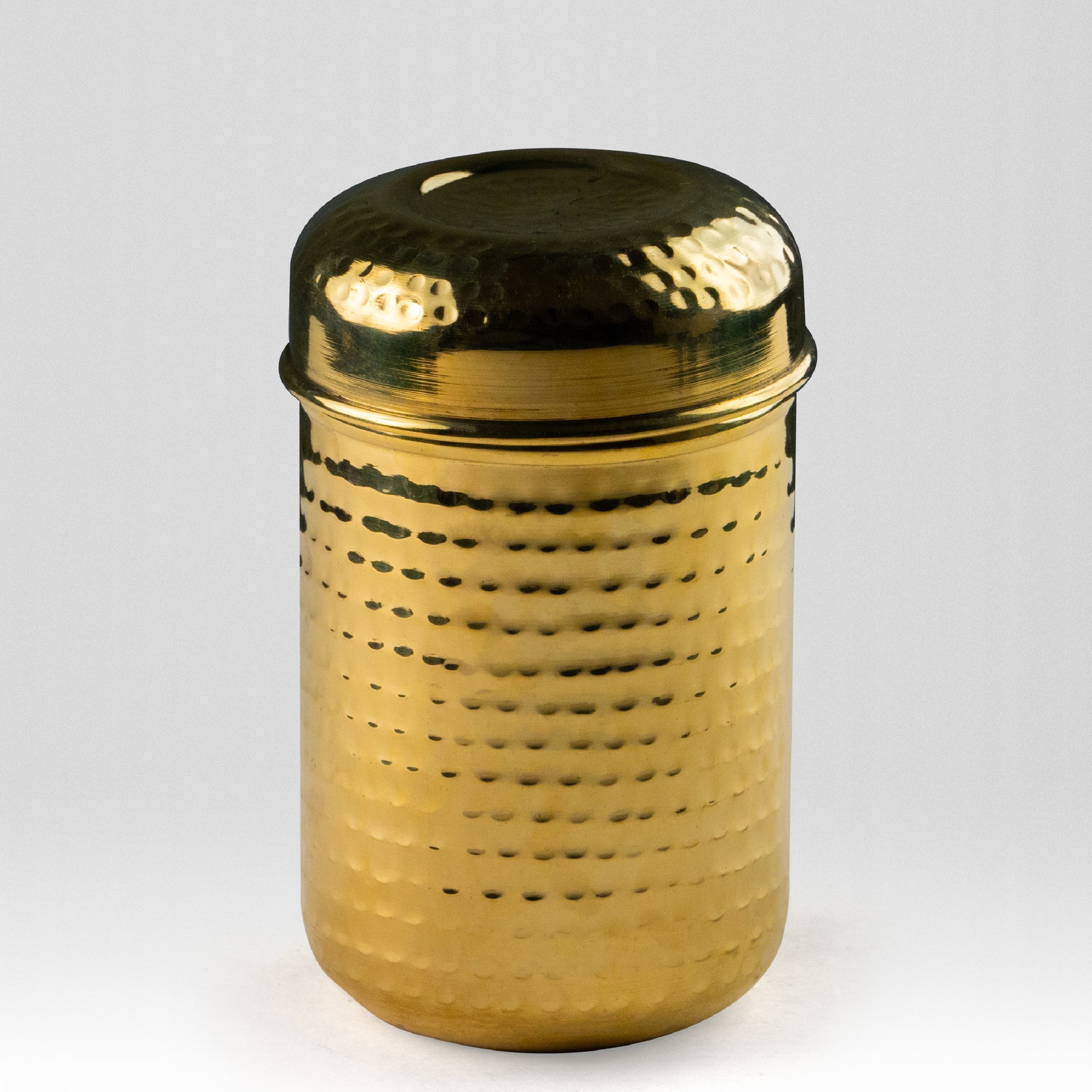 Health Smith Brass Dabba for Storage | Pure Brass Jar/Container | Multipurpose Dabba (Small)