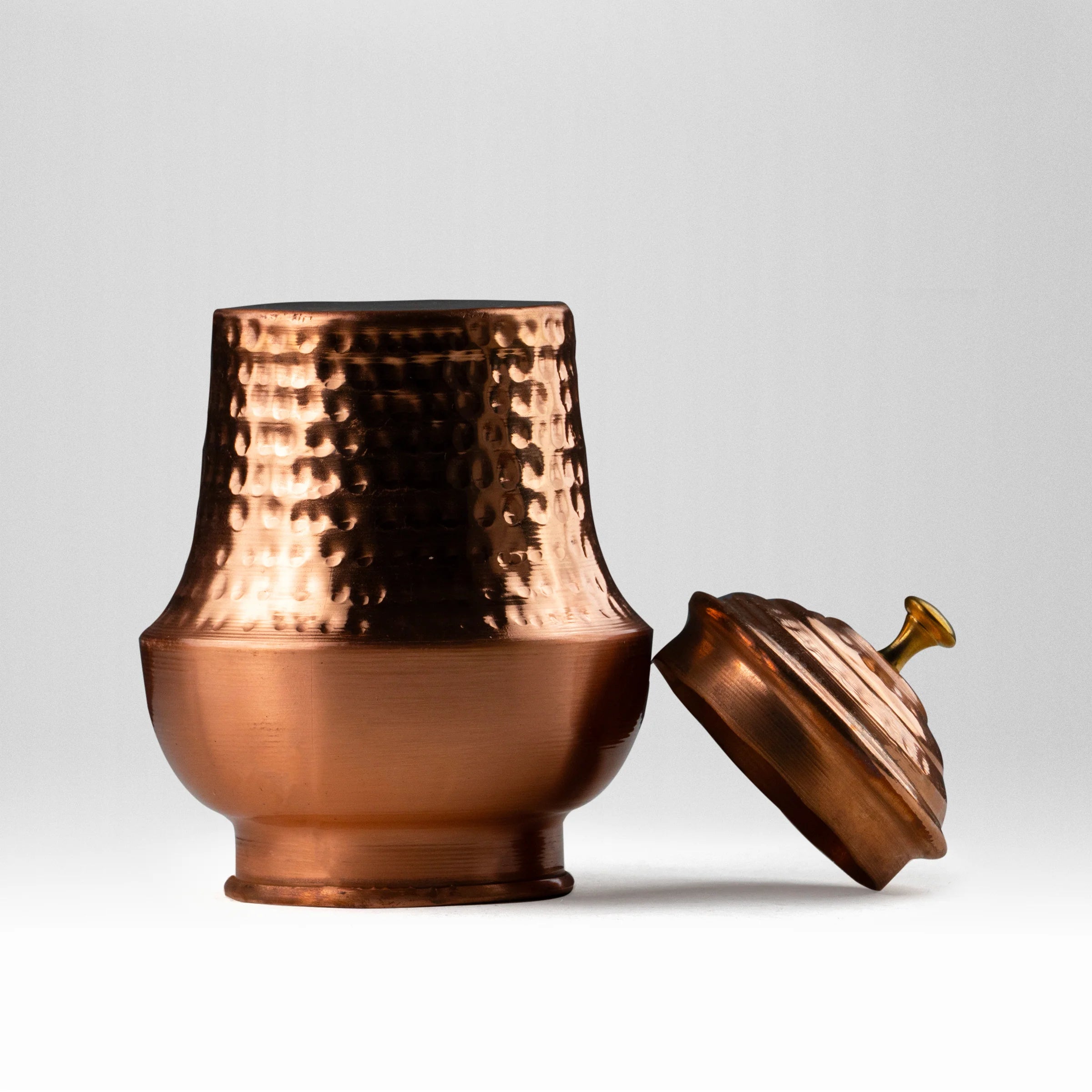 Health Smith Pure Copper Mushroom Jar | Copper Jar for Water, Dry-fruits