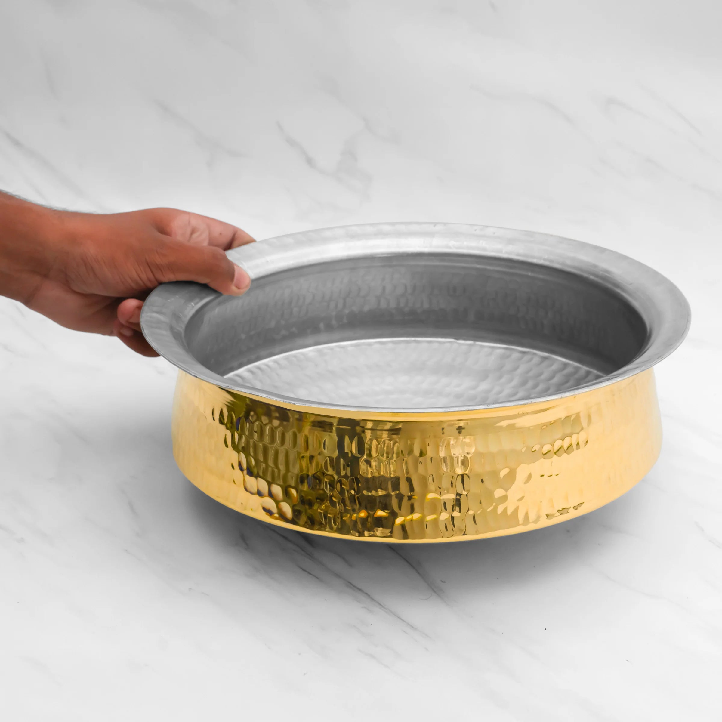 Health Smith Pure Brass Lagan for Cooking – Tin Coated (Kalai)