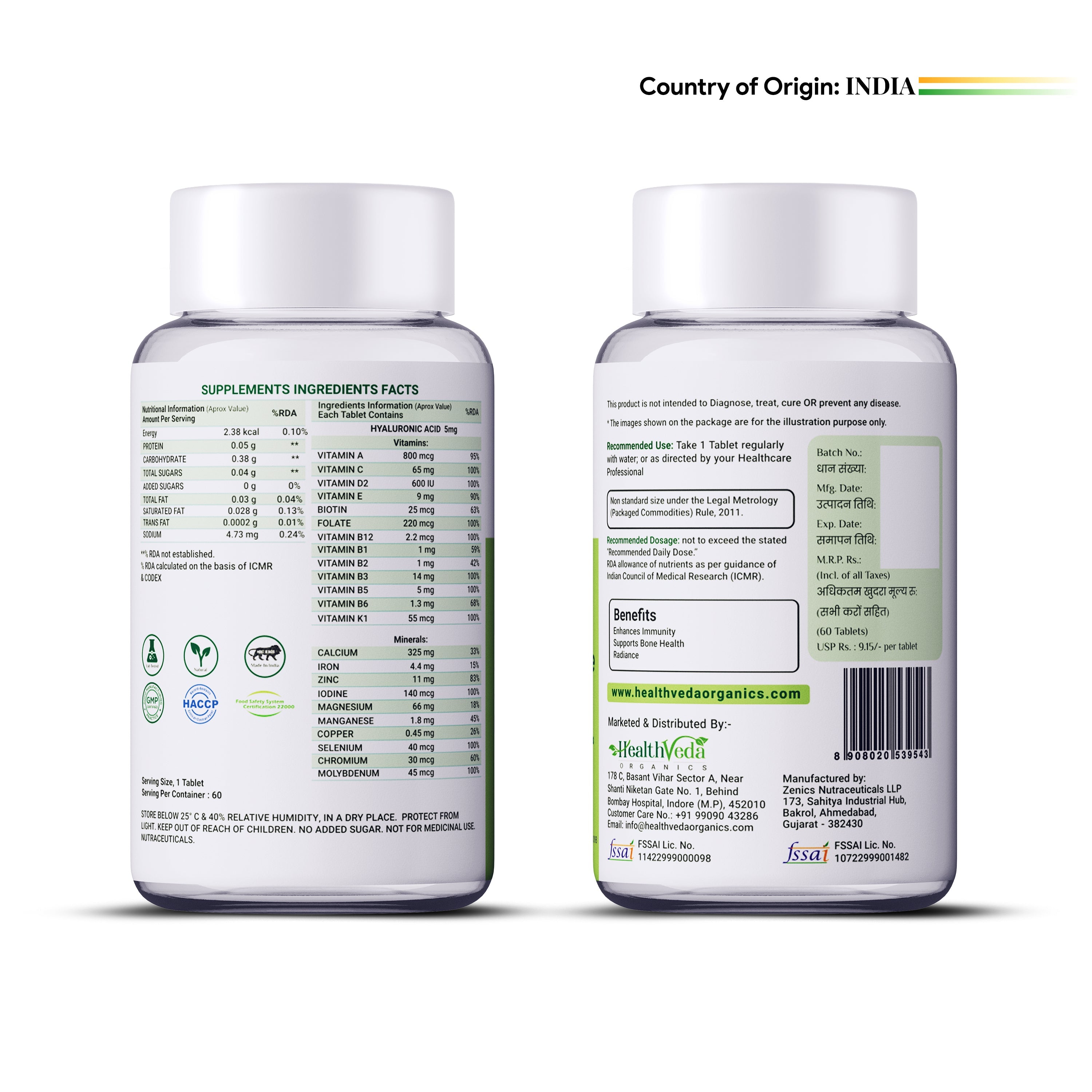 Health Veda Organics Multivitamin for Women Tablets For Women