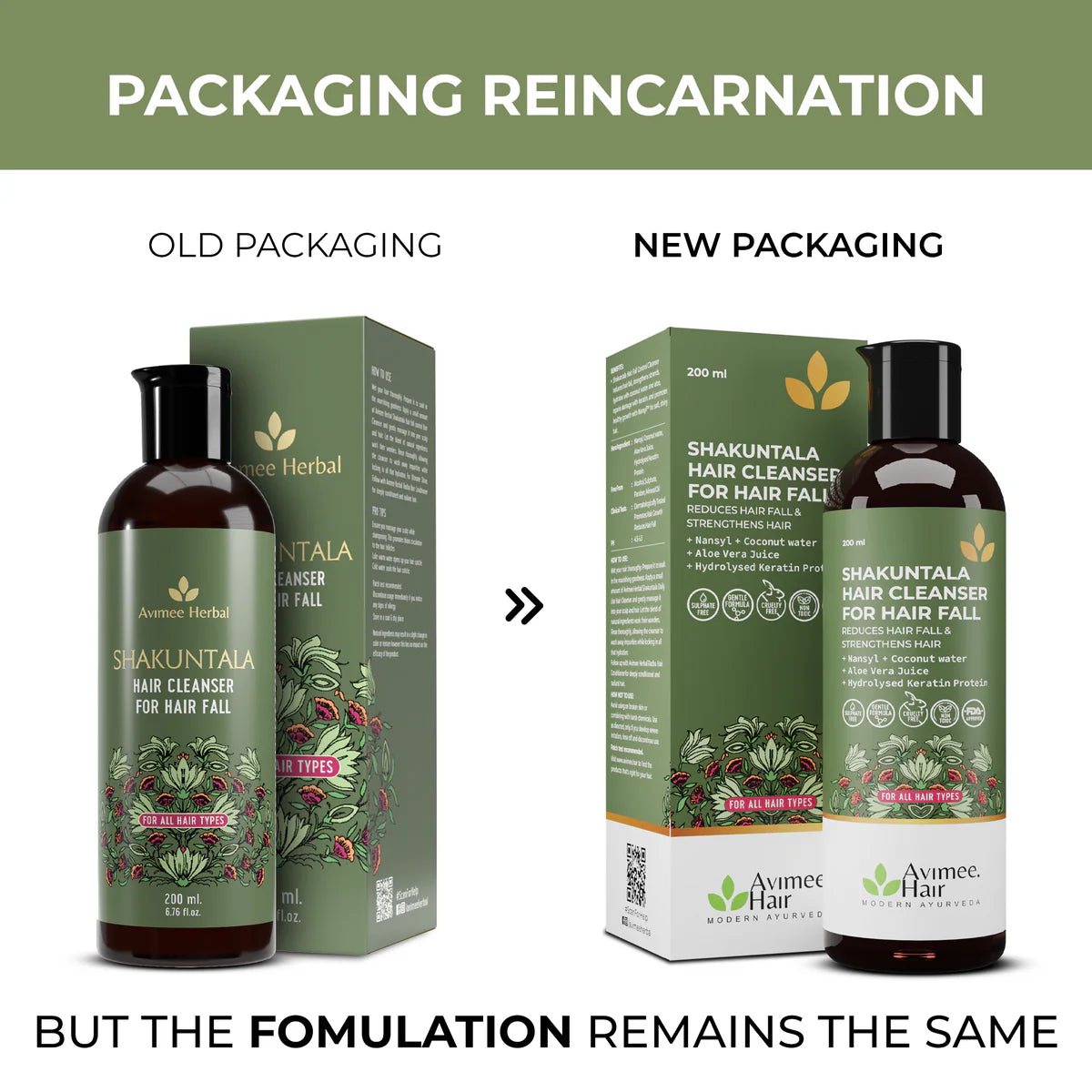 Avimee herbal Shakuntala Hair Fall Control Hair Cleanser