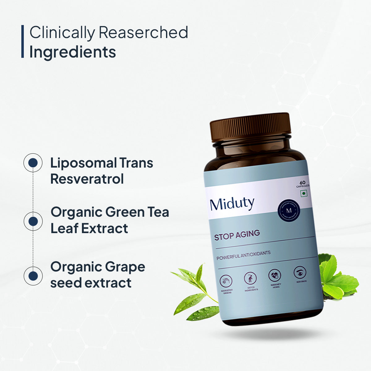 Miduty by Palak Notes Stop Aging Capsules