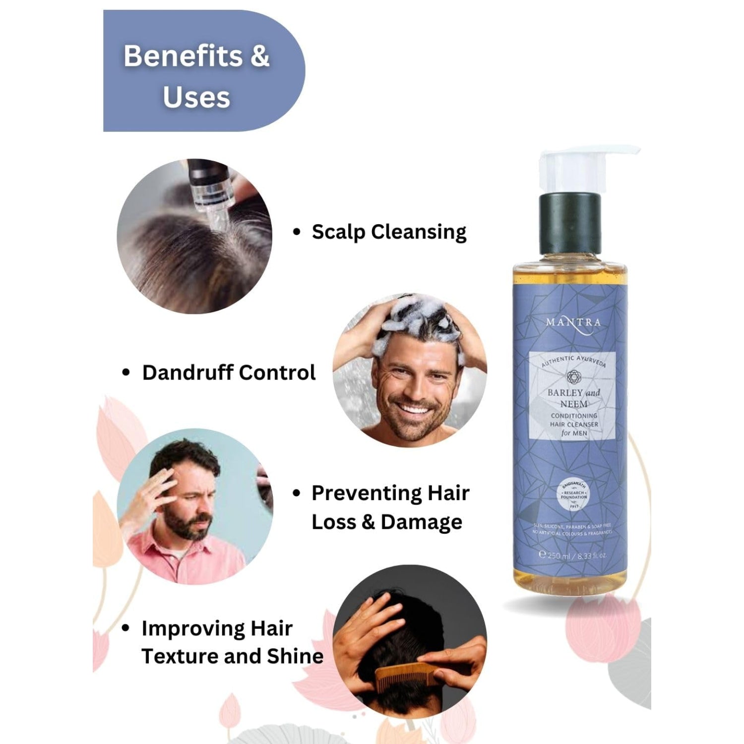 Barley And Neem Conditioning Hair Cleanser For Men - Image 3