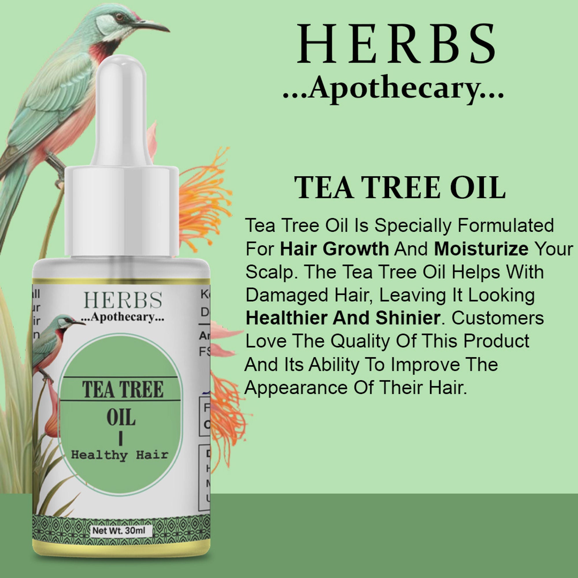 Zenvista Herbs Apothecary Tea Tree Oil For Hair