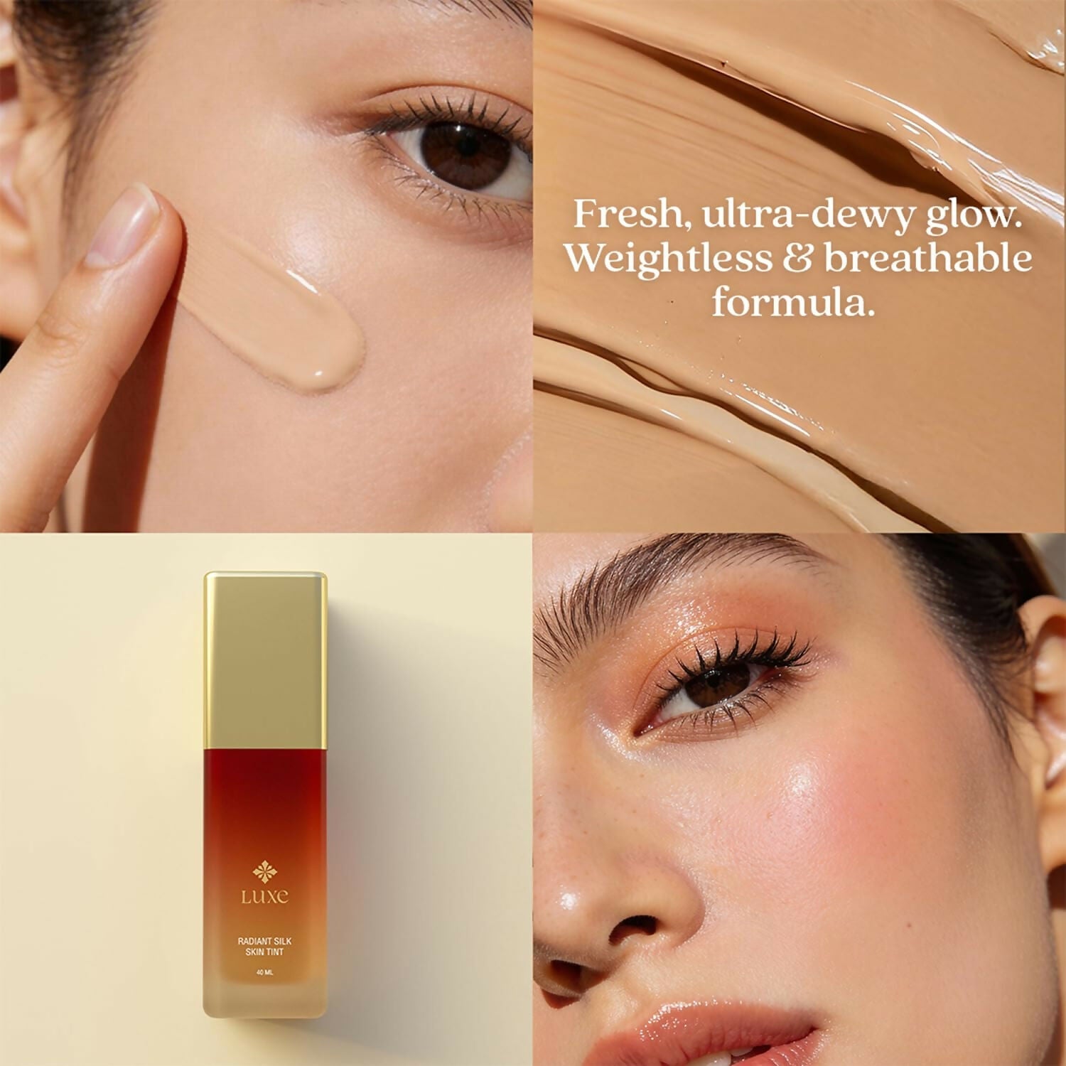 Just Herbs Luxe Radiant Silk Skin Tint Luxury Makeup (130 Beige)