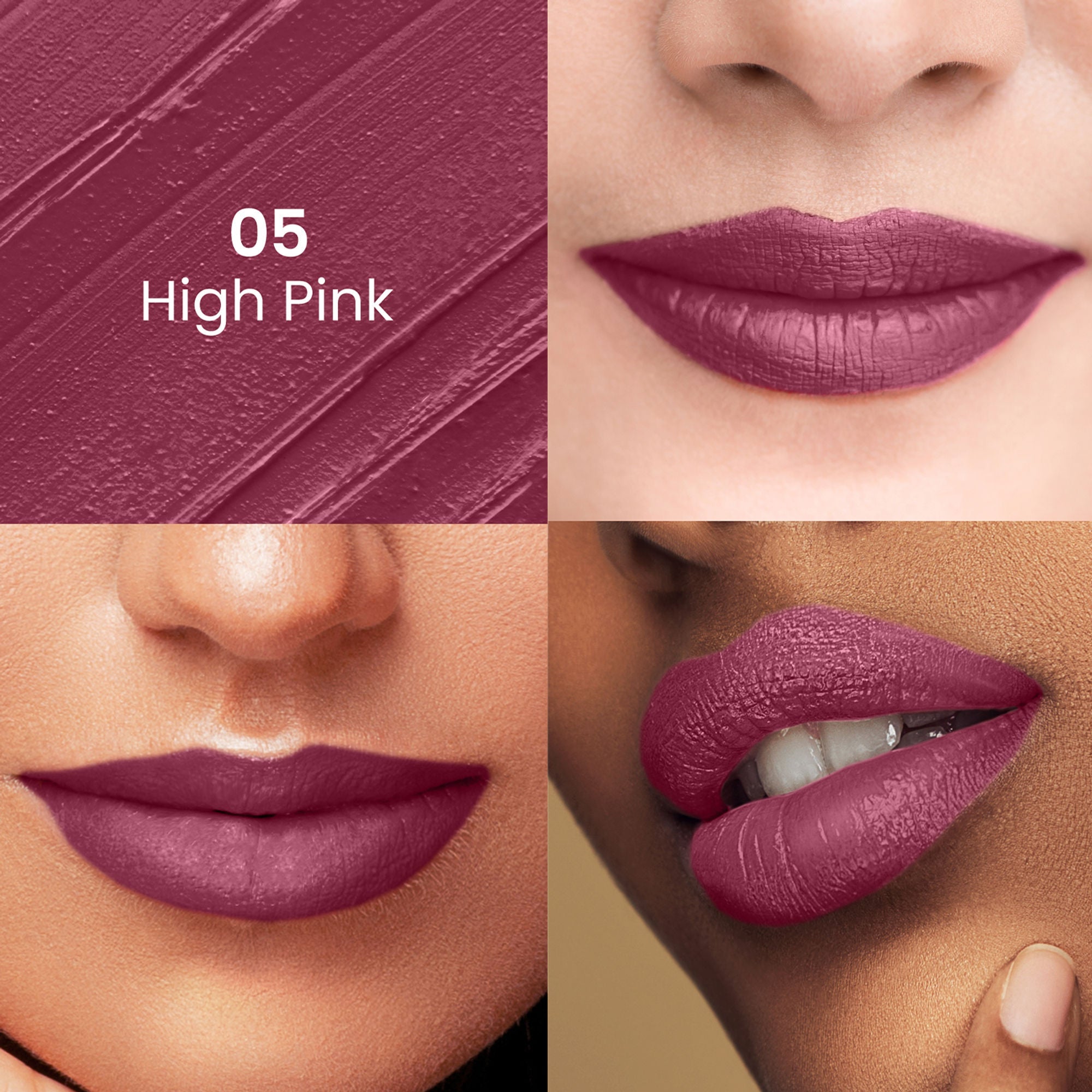 Swiss Beauty Satin Comfort Smooth Glide, Highly Pigmented , Ultra Hydrating Lipstick - 5 Vintage Pink
