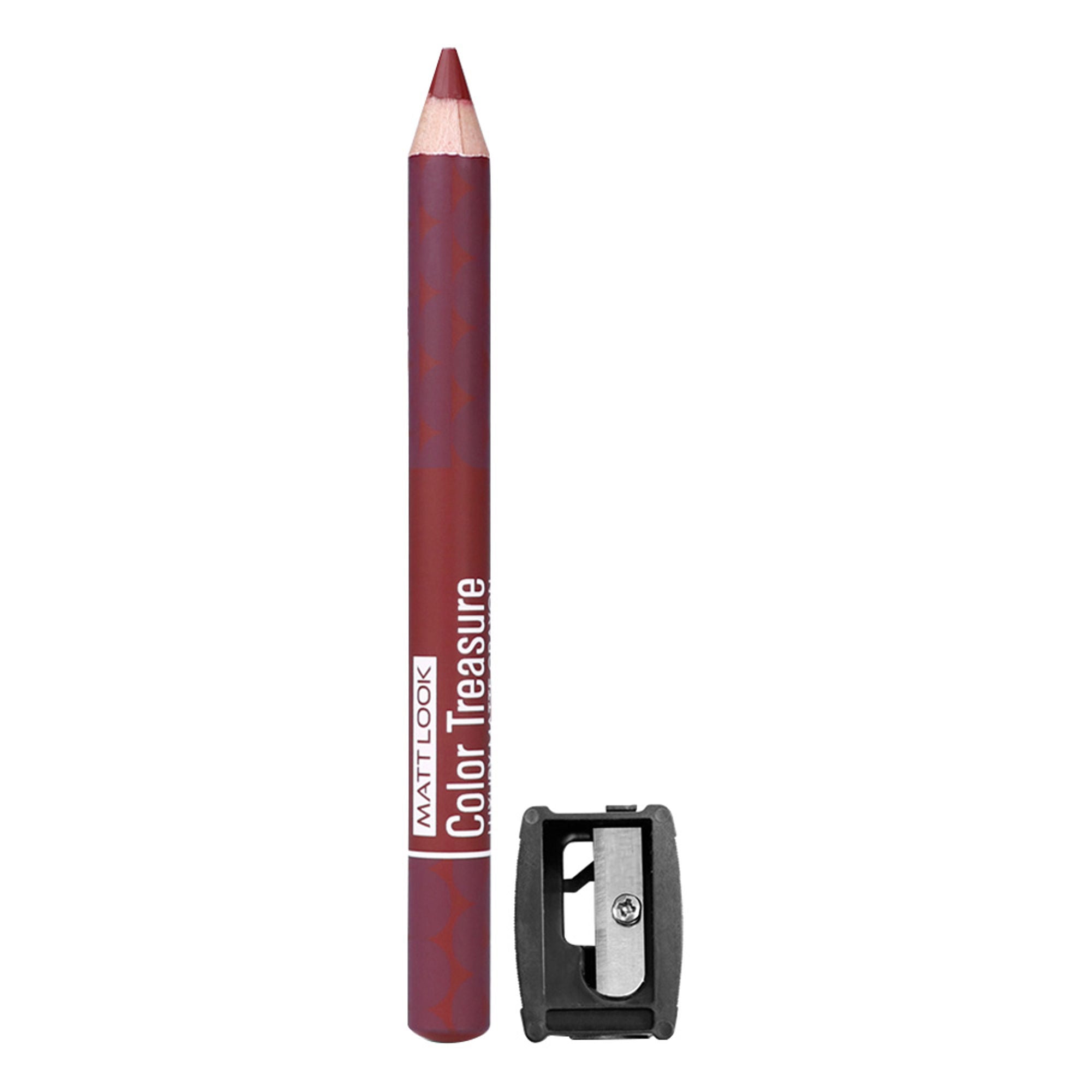 Matt Look Color Treasure Luxury Matte Lip Pencil Crayon - 04 Loveable Wine