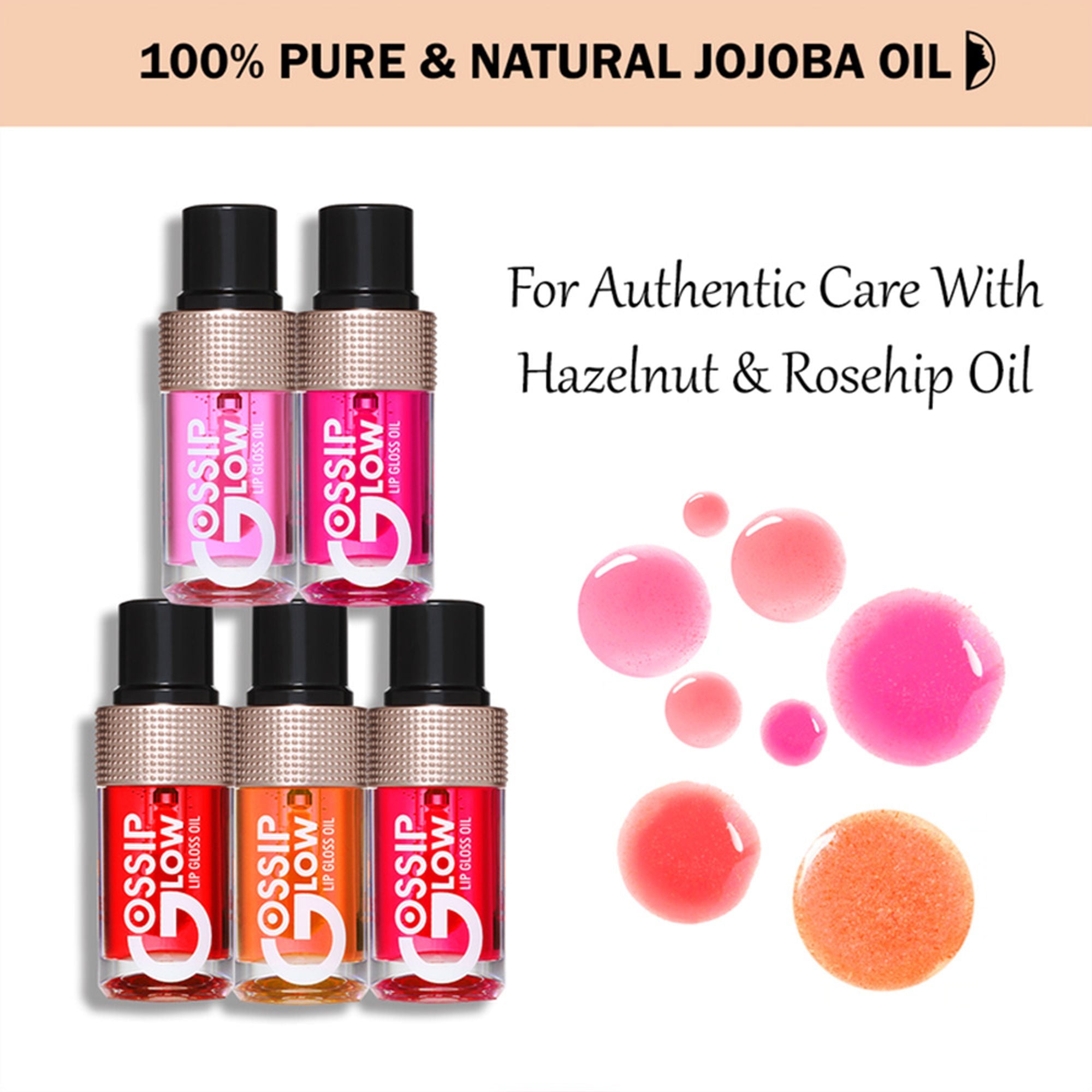 Character Gossip Glow Lip Gloss Oil - Sugar Blossom 01