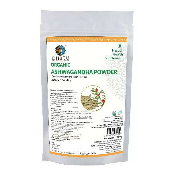 Dhatu Organics & Naturals Ashwagandha Powder