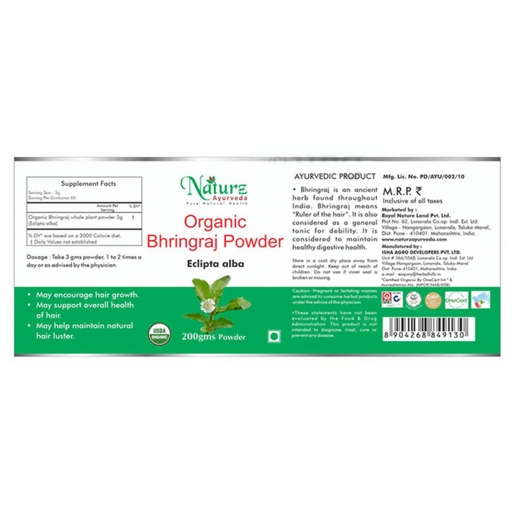 Naturz Ayurveda Organic Bhringraj Powder
