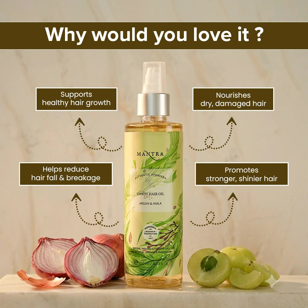 Mantra Onion Hair Oil Argan & Amla