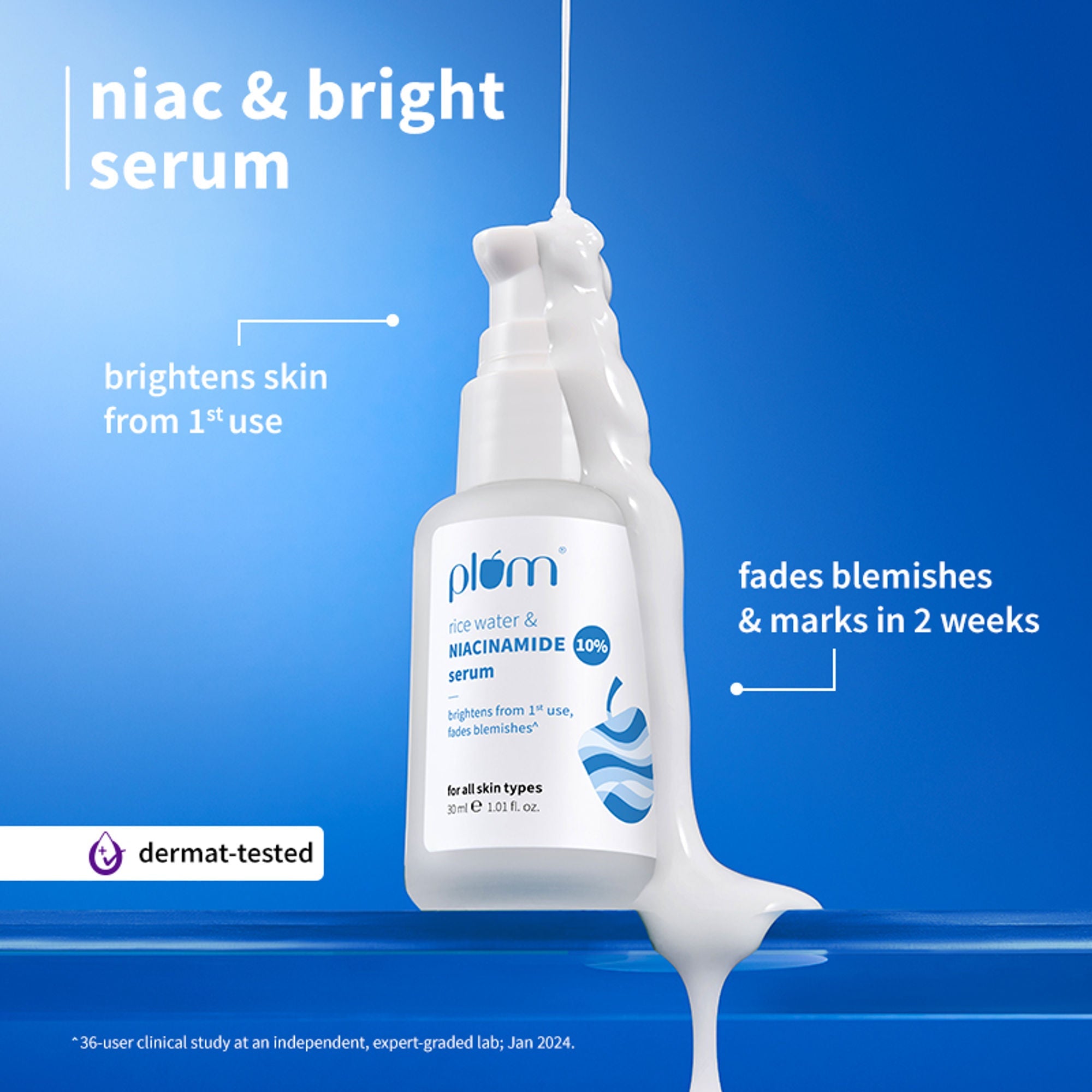 Plum E-Luminence Cleansing Balm and 10% Niacinamide Brightening Face Serum with Rice Water