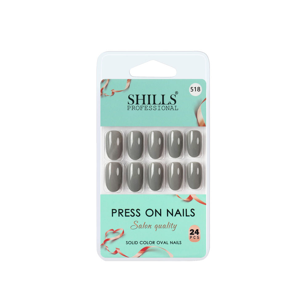 Shills Professional Reusable Press On Nails Oval - SPN518