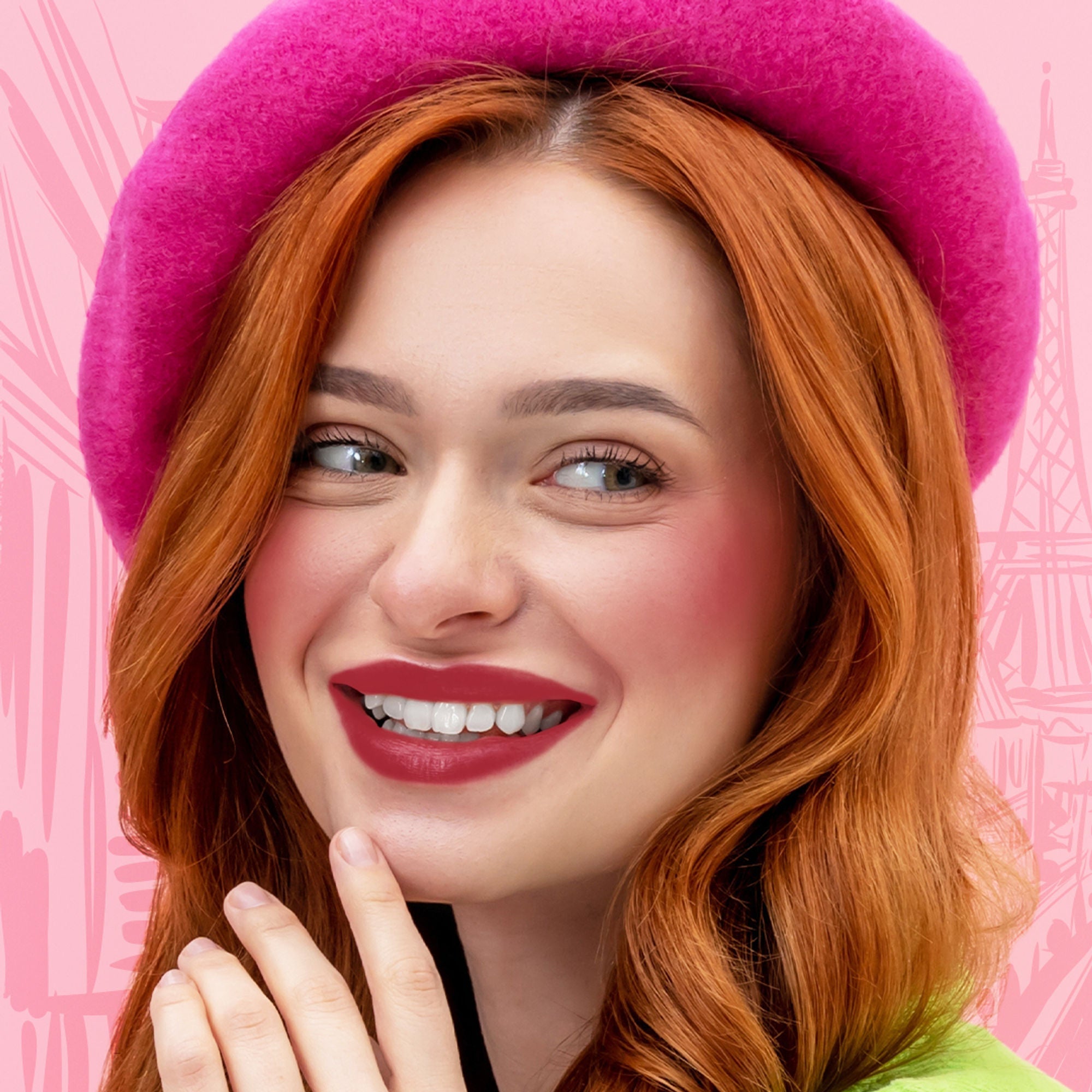 Makeup Revolution X Emily In Paris Multi-Use Lip & Cheek Blush Paris Fantasy Rouge