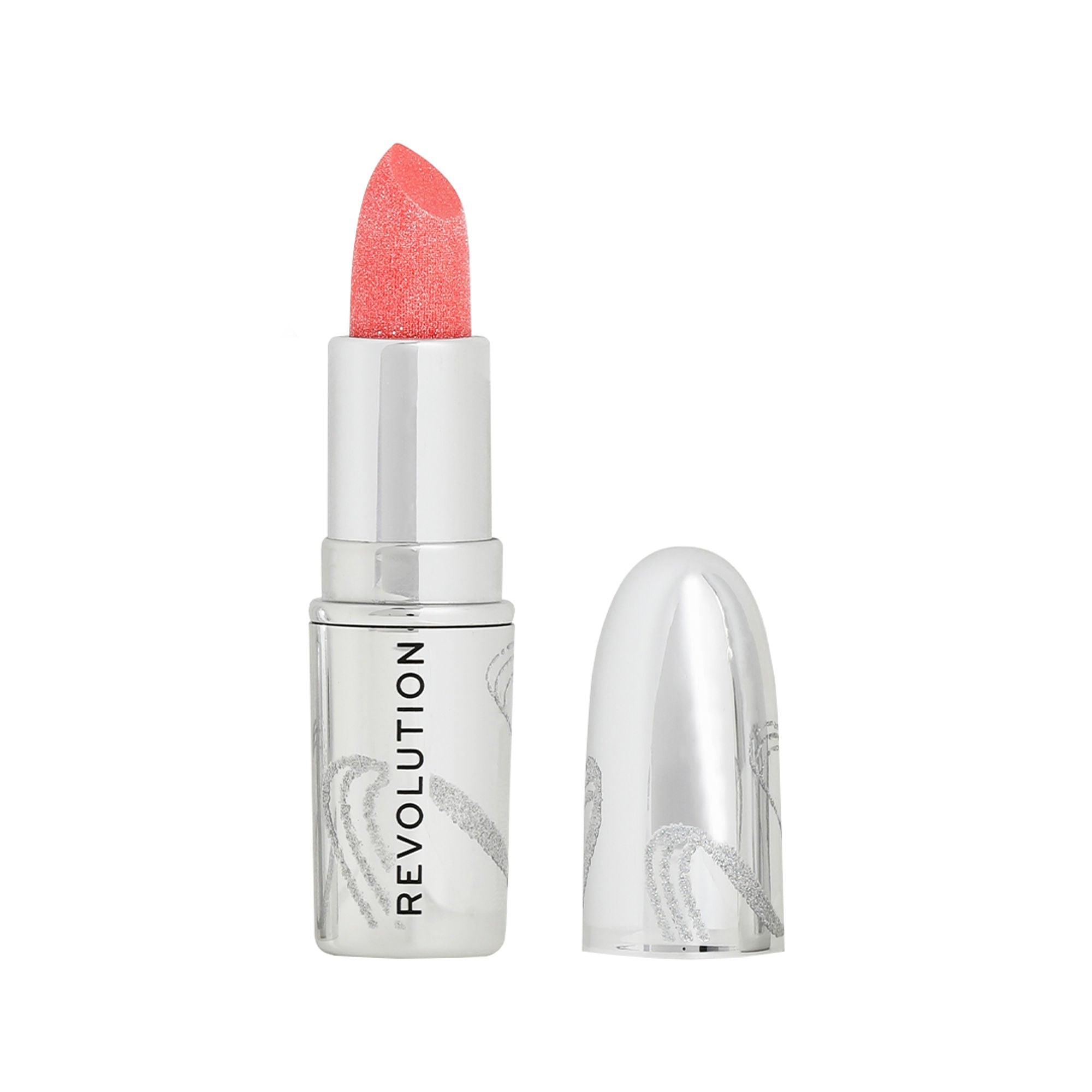 Makeup Revolution Metallic Muse Glitter Lipstick - Baby Pink