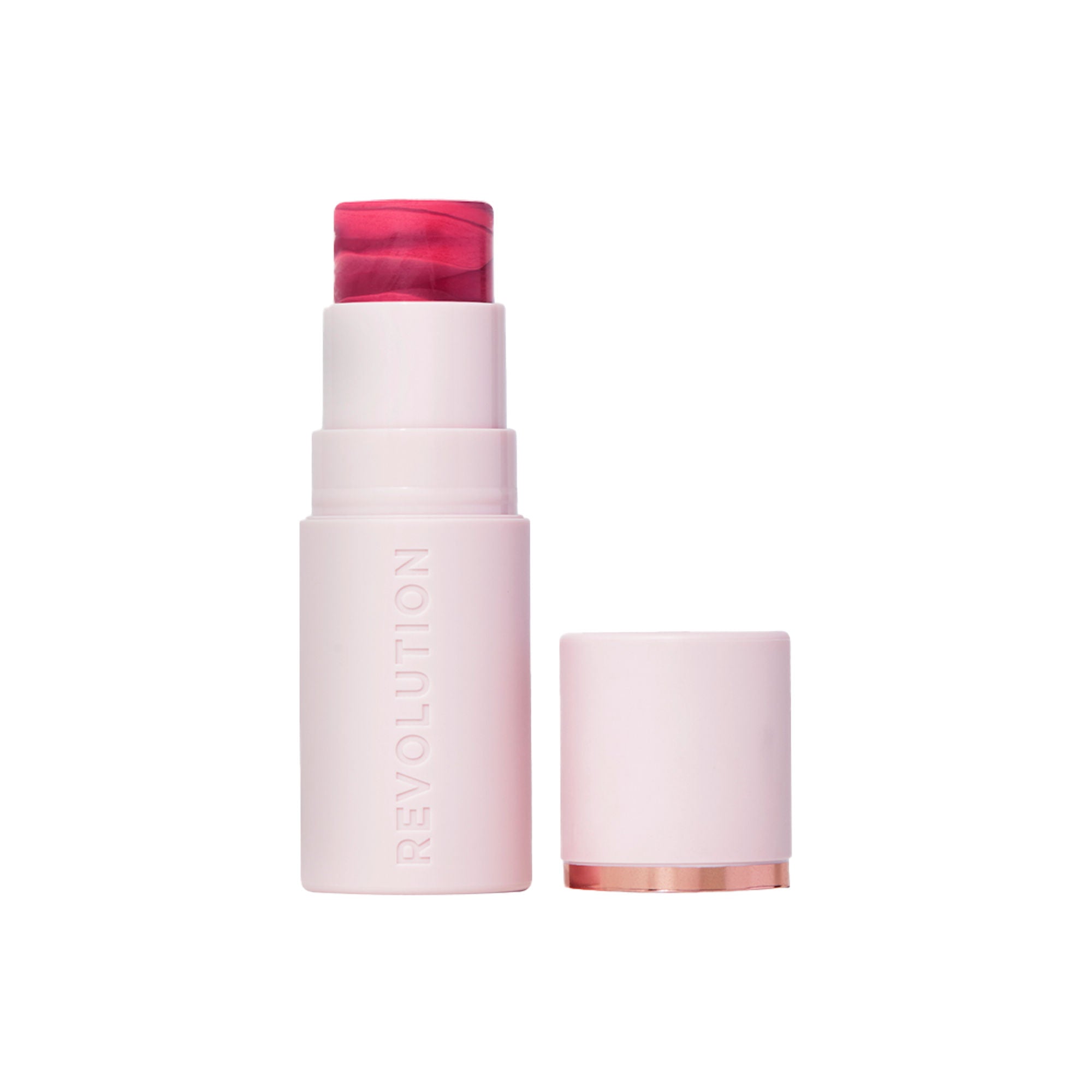 Makeup Revolution Skin Silk Marble Blush Stick - Berry Flush