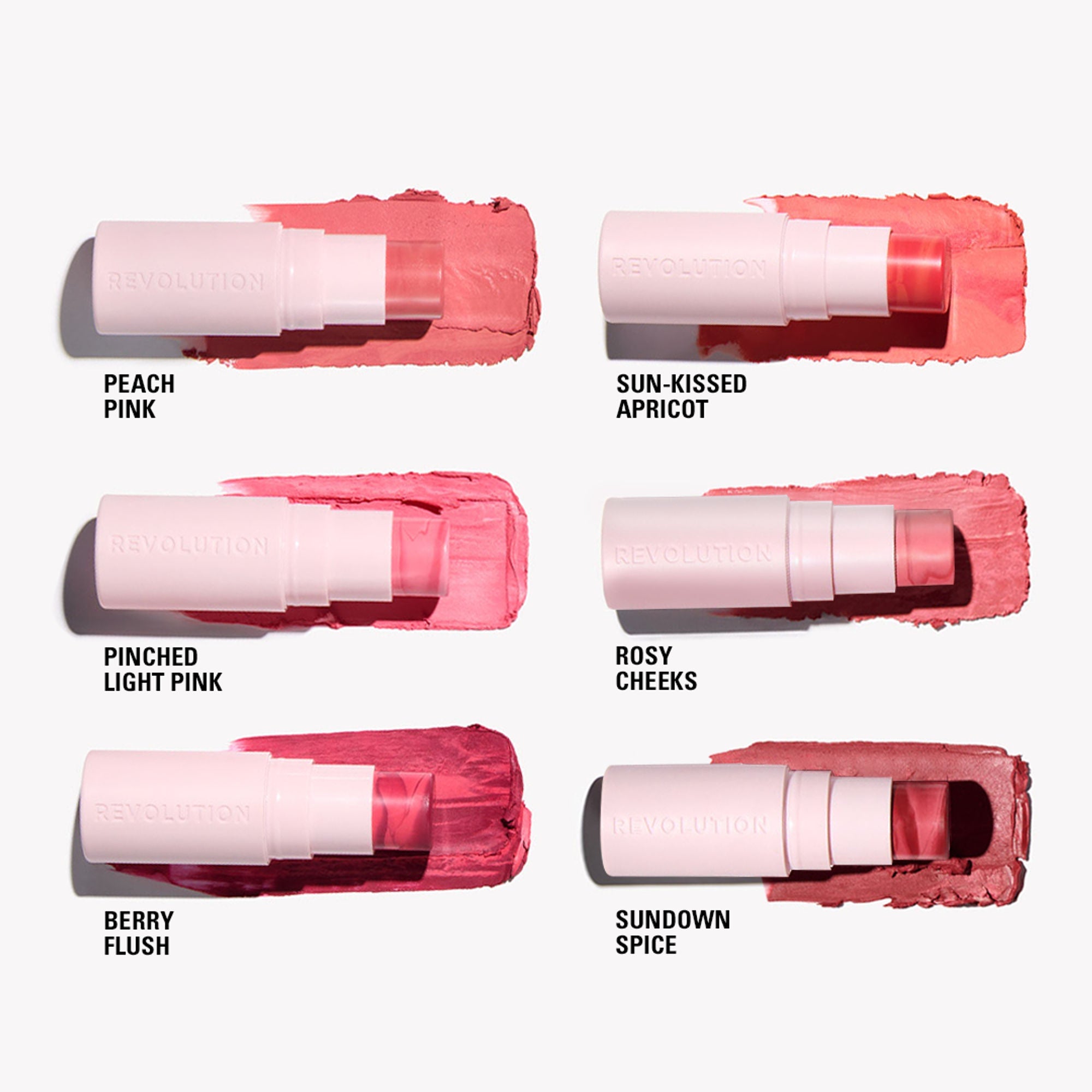 Makeup Revolution Skin Silk Marble Blush Stick - Sunkissed Apricot