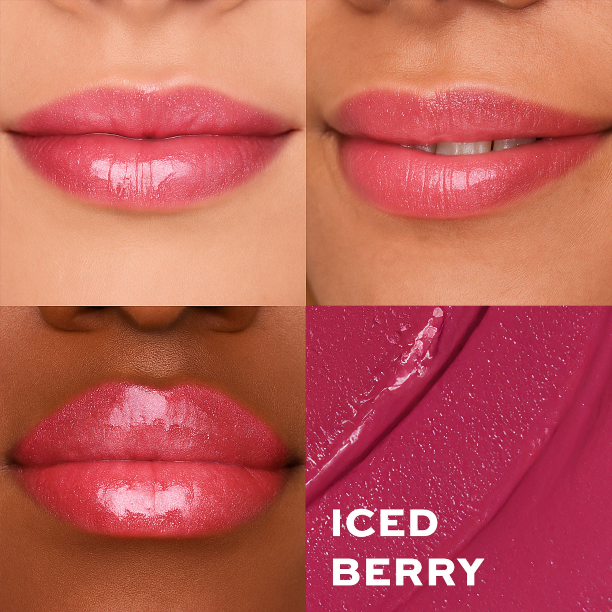 Makeup Revolution Metallic Muse Glitter Lipstick - Iced Berry