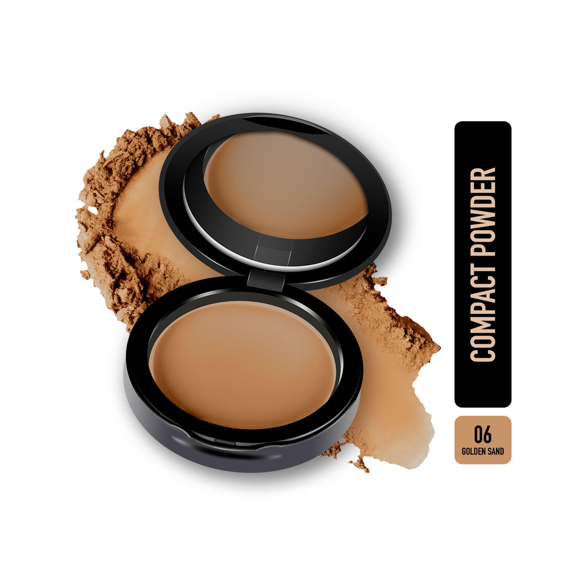 Miss Claire Hd Compact Powder - 06 Golden Sand