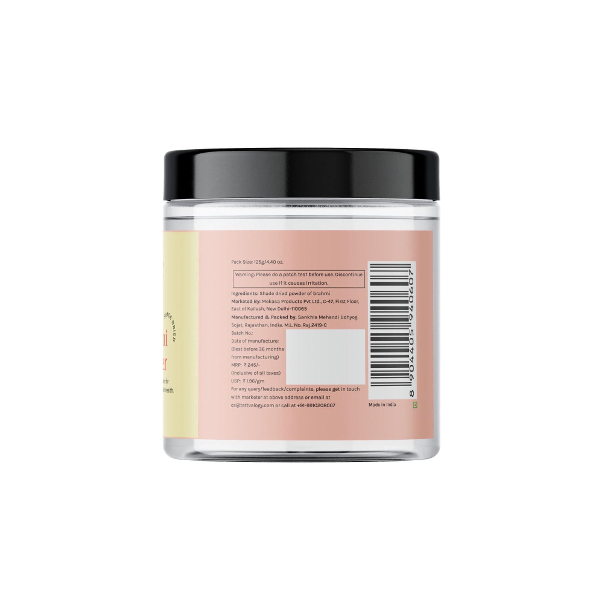 Tattvalogy Brahmi Powder -Brahmi Leaves, Conditions Hair, Adds Shine & Promotes Silky, Healthy Hair
